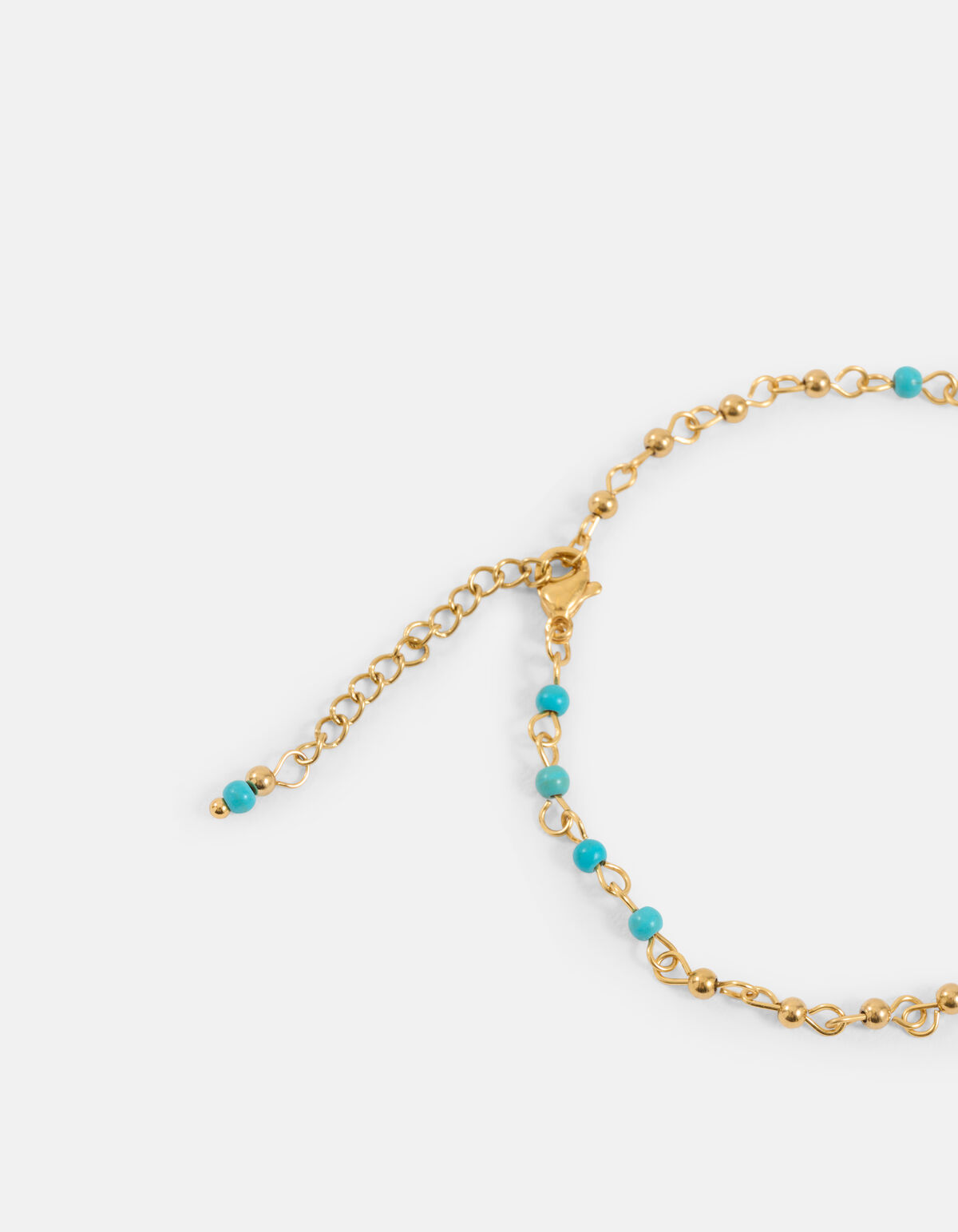 Perlen-Knöchel-Armband Blau SHOEBY ACCESSOIRES