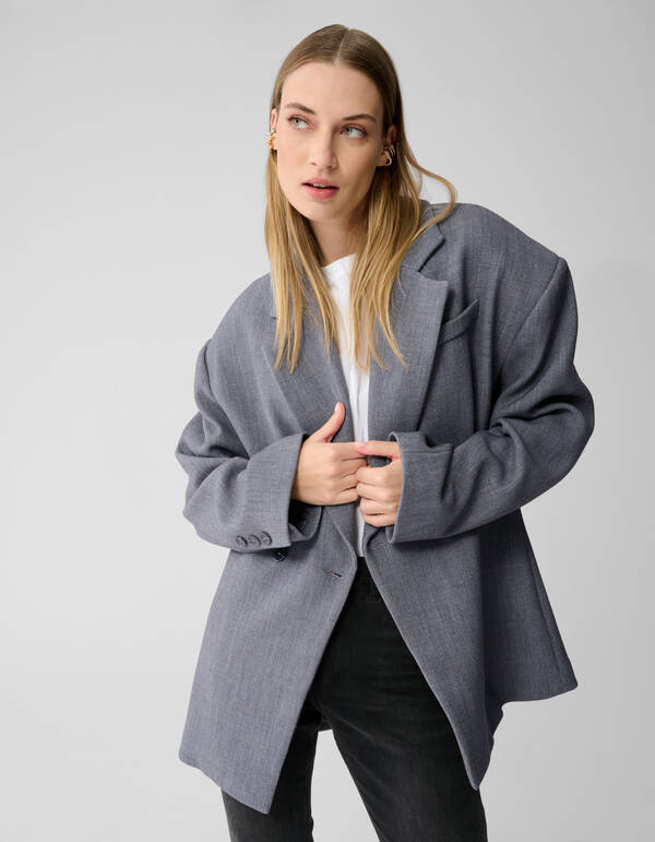 Oversized-Schulterblazer Grau Von Lonneke SHOEBY WOMEN