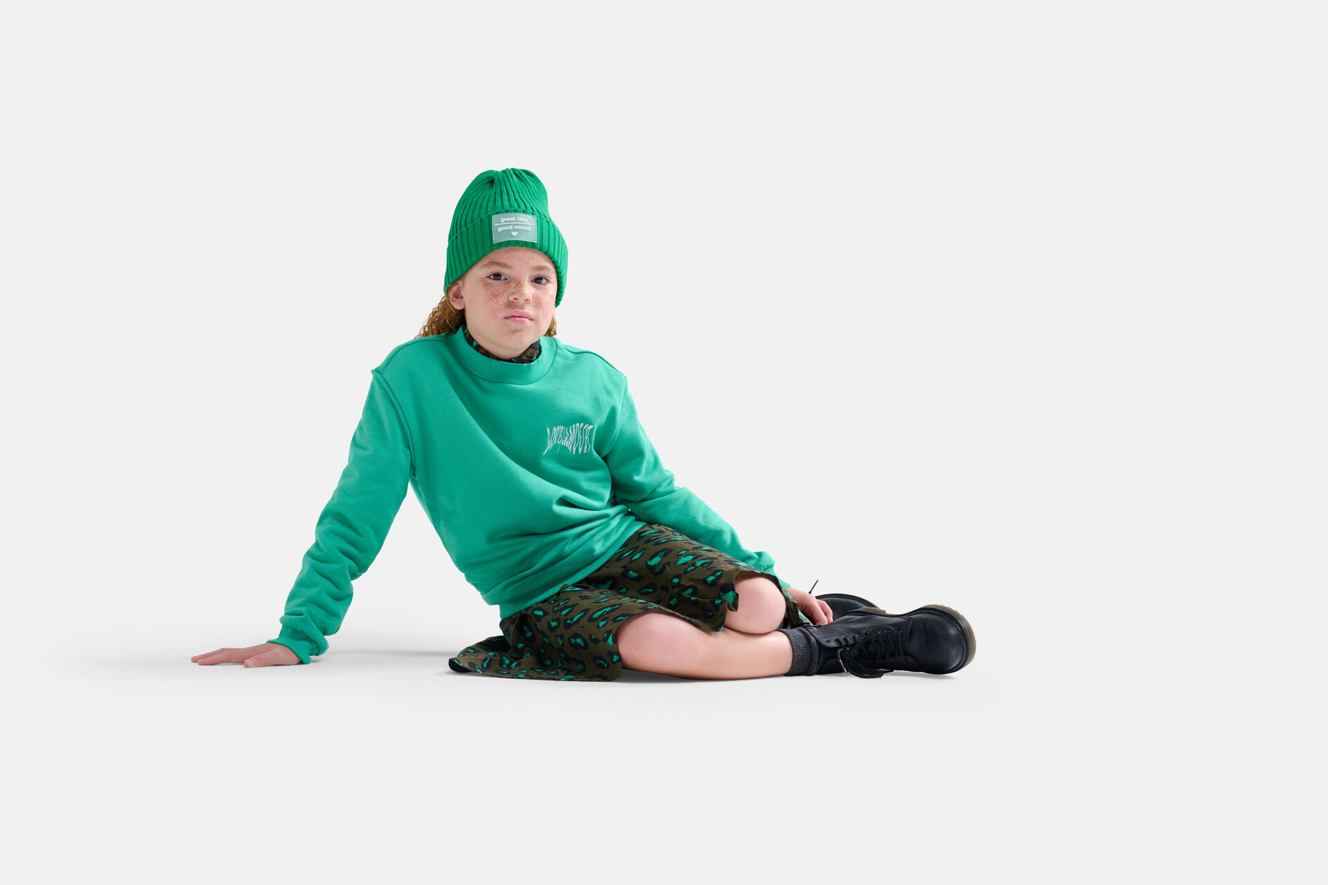 Sweatshirt mit Aufdruck Grün SHOEBY GIRLS