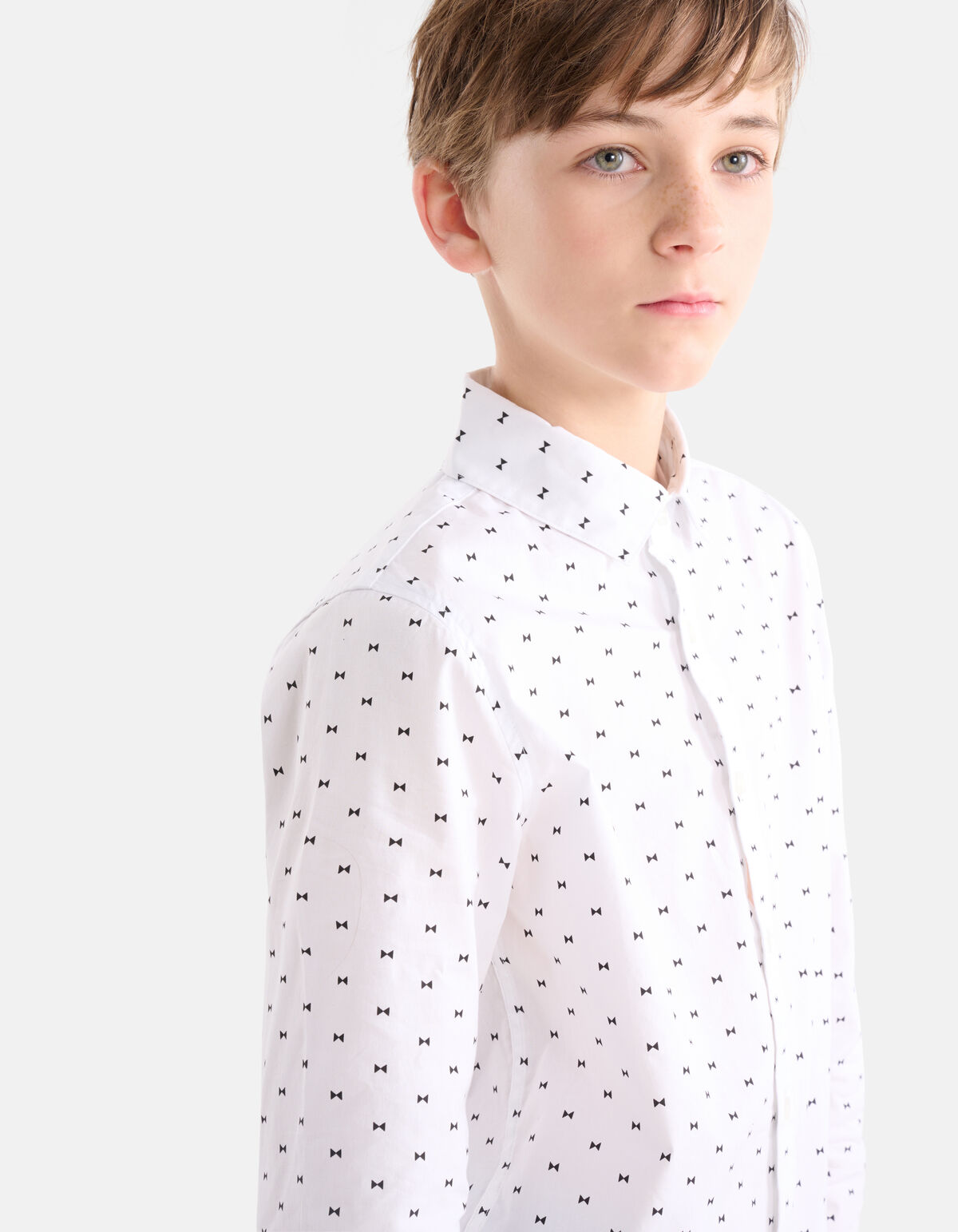 Bedrucktes Hemd Weiß SHOEBY BOYS
