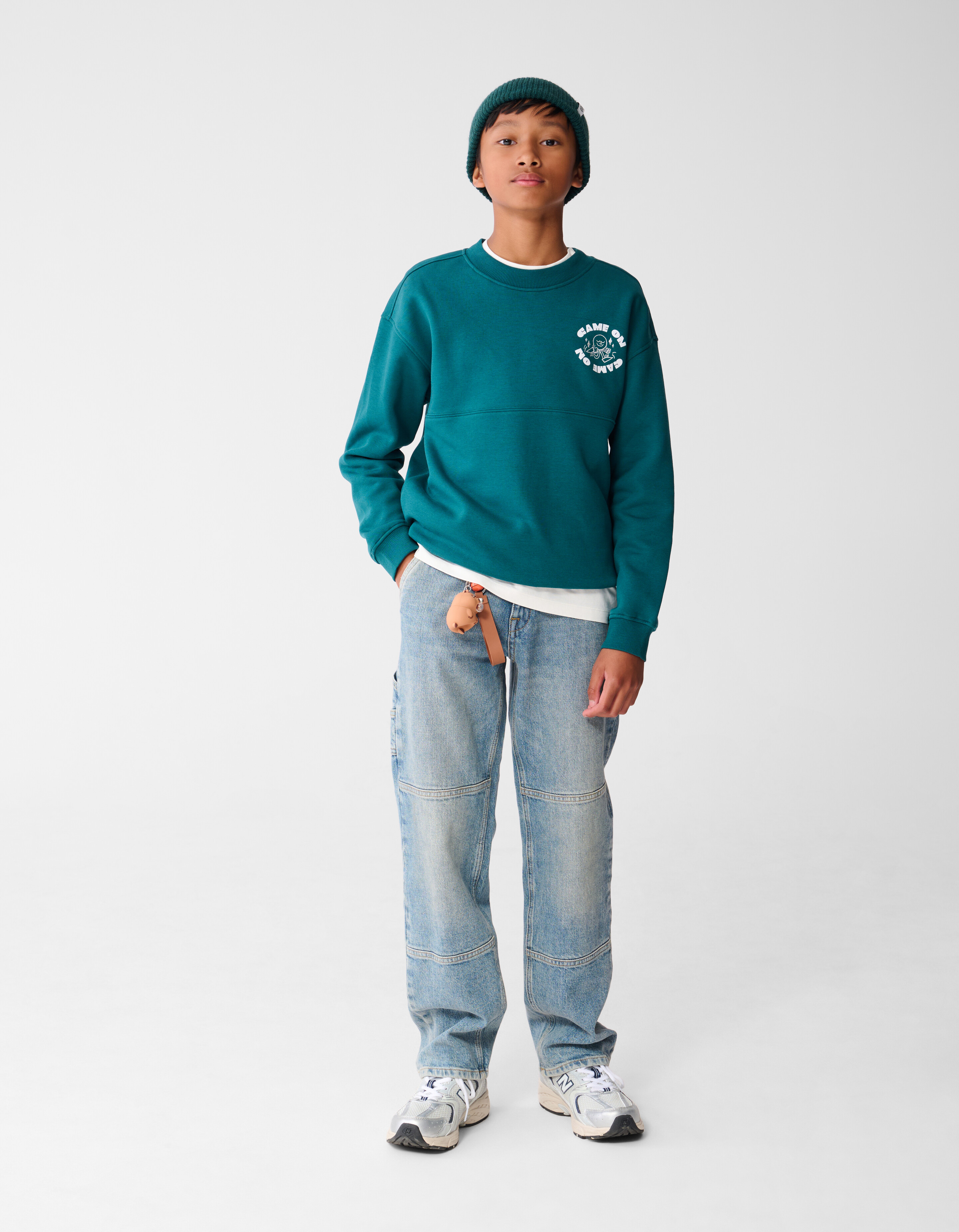 Game On Artwork Pullover Dunkelgrün SHOEBY BOYS