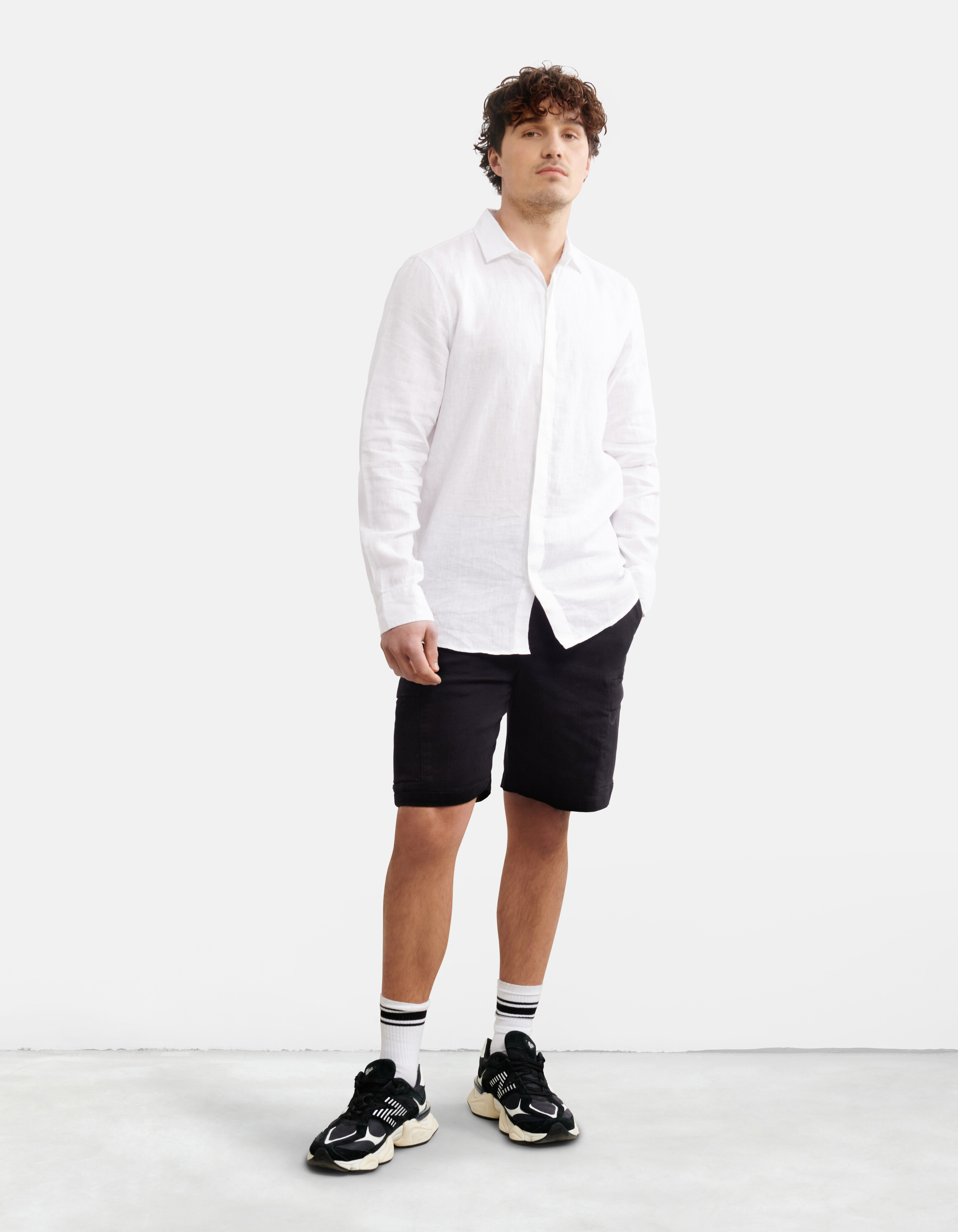 Leinenhemd Weiß SHOEBY MEN