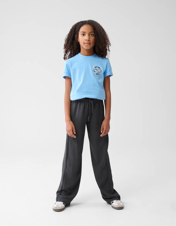 Twist-Hose mit weitem Bein Dunkelgrau SHOEBY GIRLS