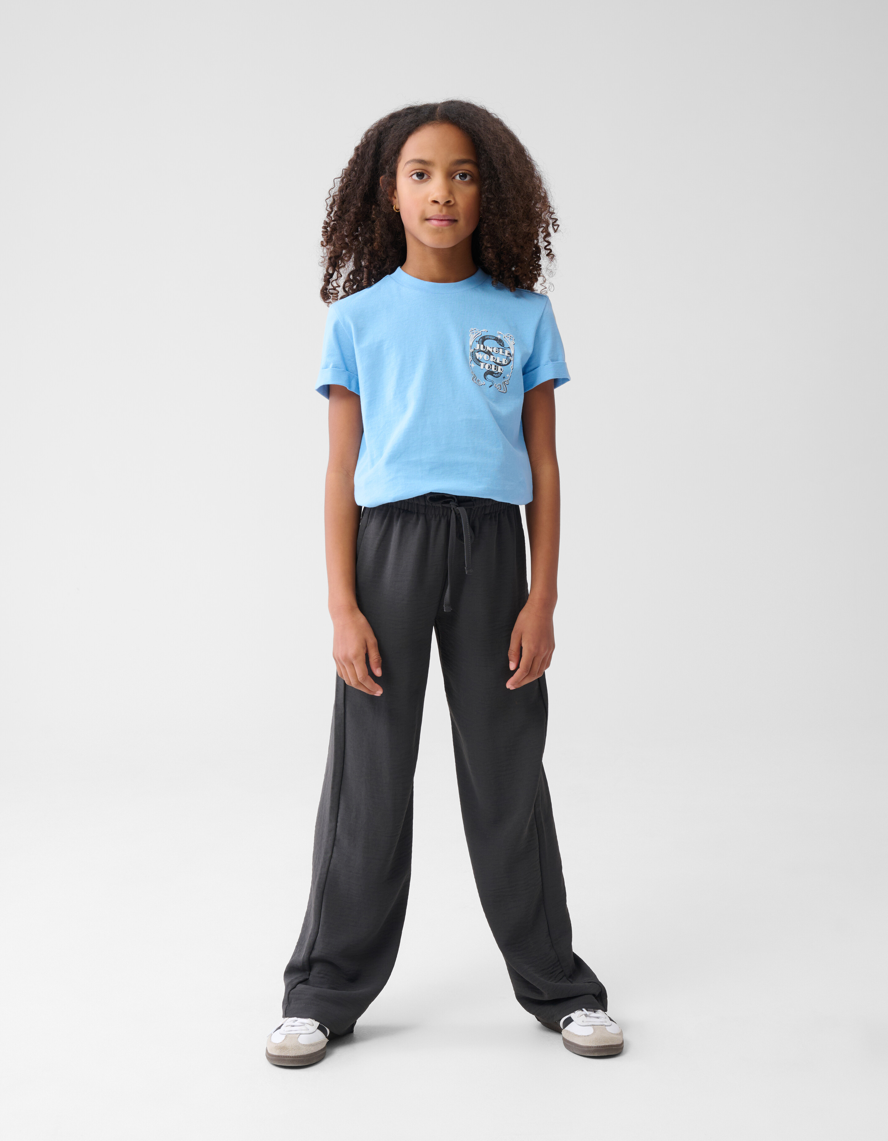 Twist-Hose mit weitem Bein Dunkelgrau SHOEBY GIRLS