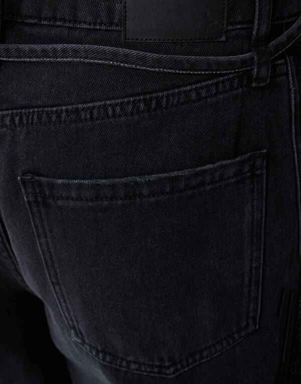 Tape Gerade Passform Denim Schwarz SHOEBY WOMEN