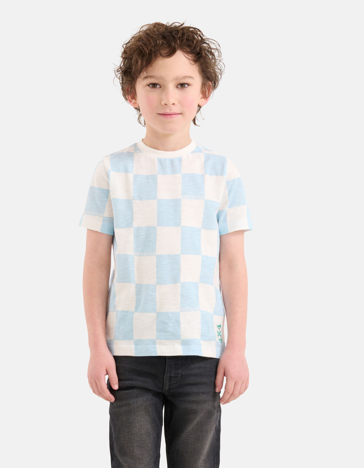 Printed T-shirt Gebroken Wit SHOEBY BOYS