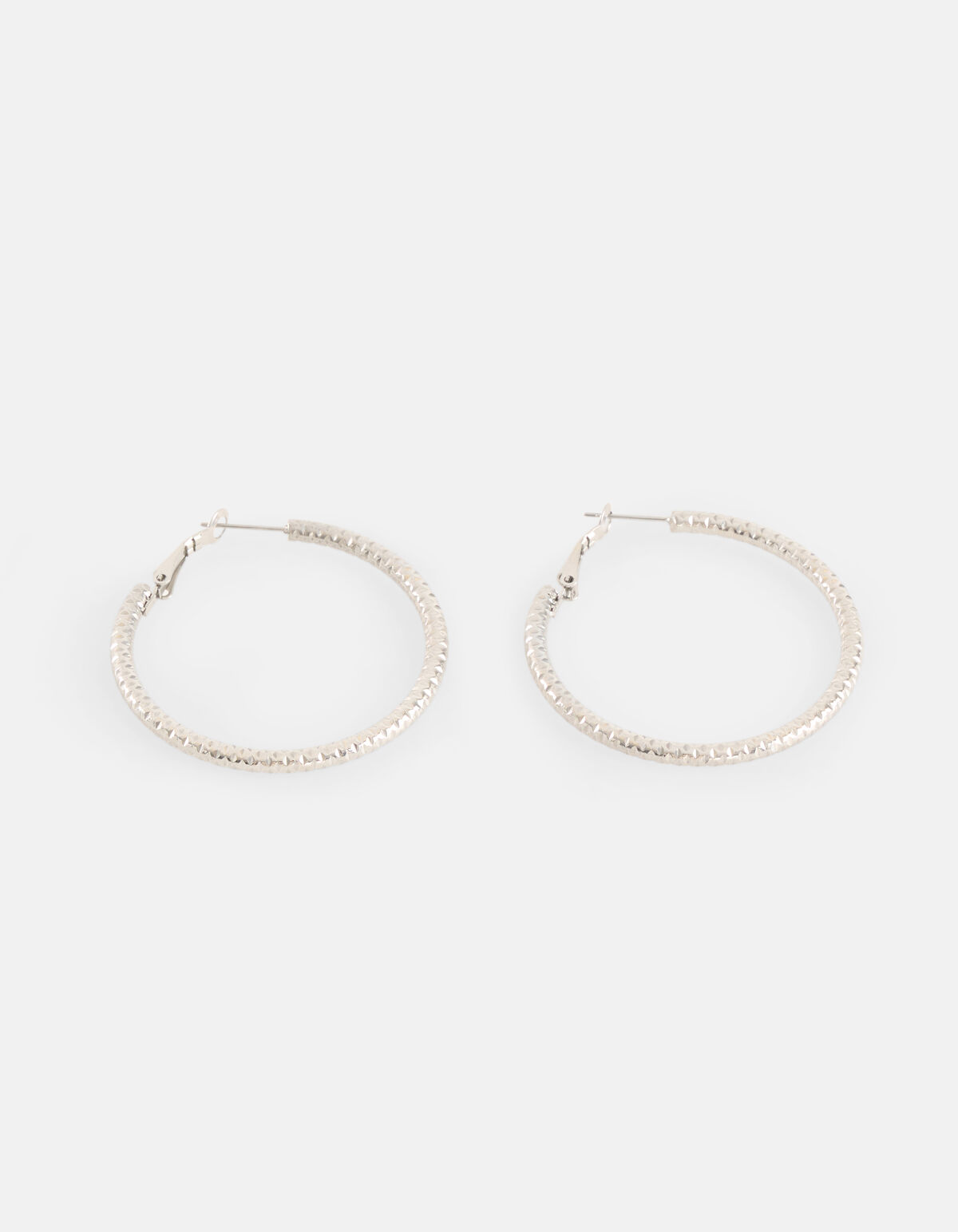 Große Hoops Ohrringe Silber SHOEBY ACCESSOIRES