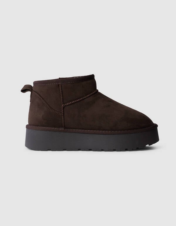 Weiche kurze Stiefel dunkelbraun SHOEBY SHOES
