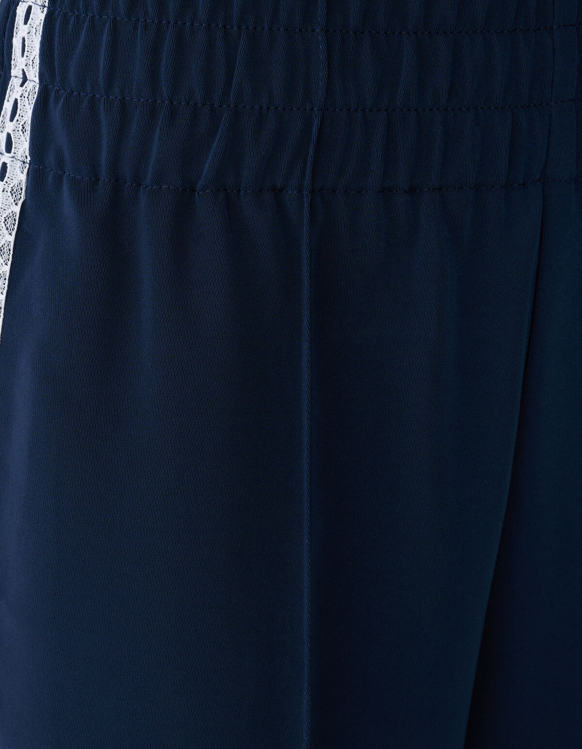 Kanten Wide-Leg-Hose Dunkelblau SHOEBY WOMEN