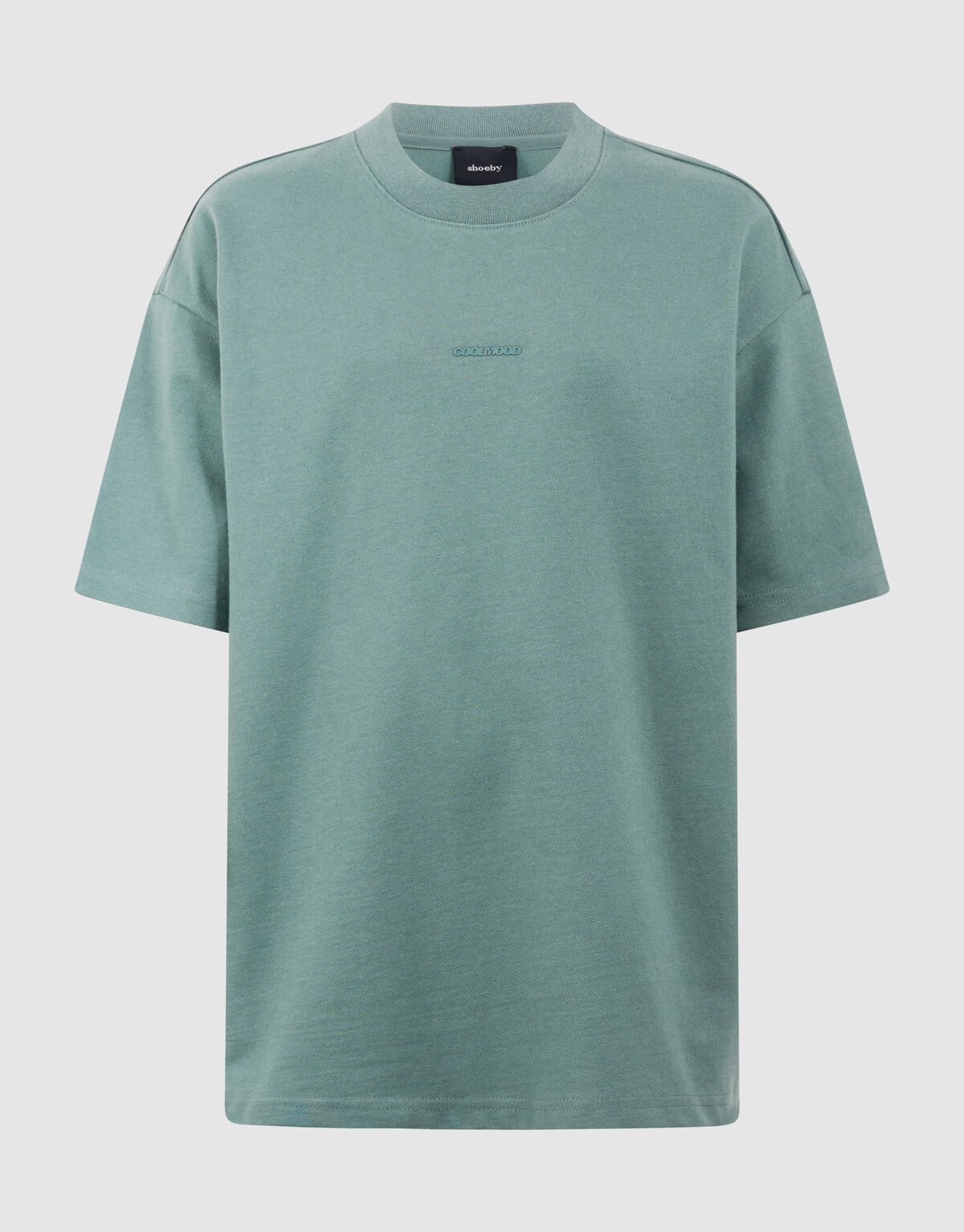 Minimal Text T-Shirt Gr&uuml;n SHOEBY BOYS