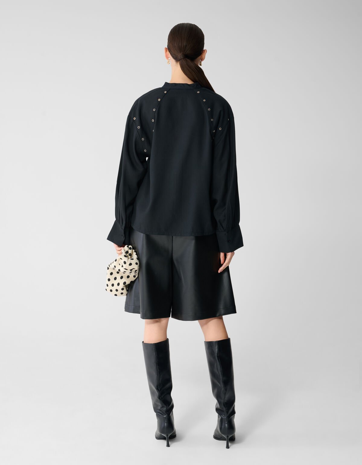 Eyelet Bluse Schwarz SHOEBY WOMEN