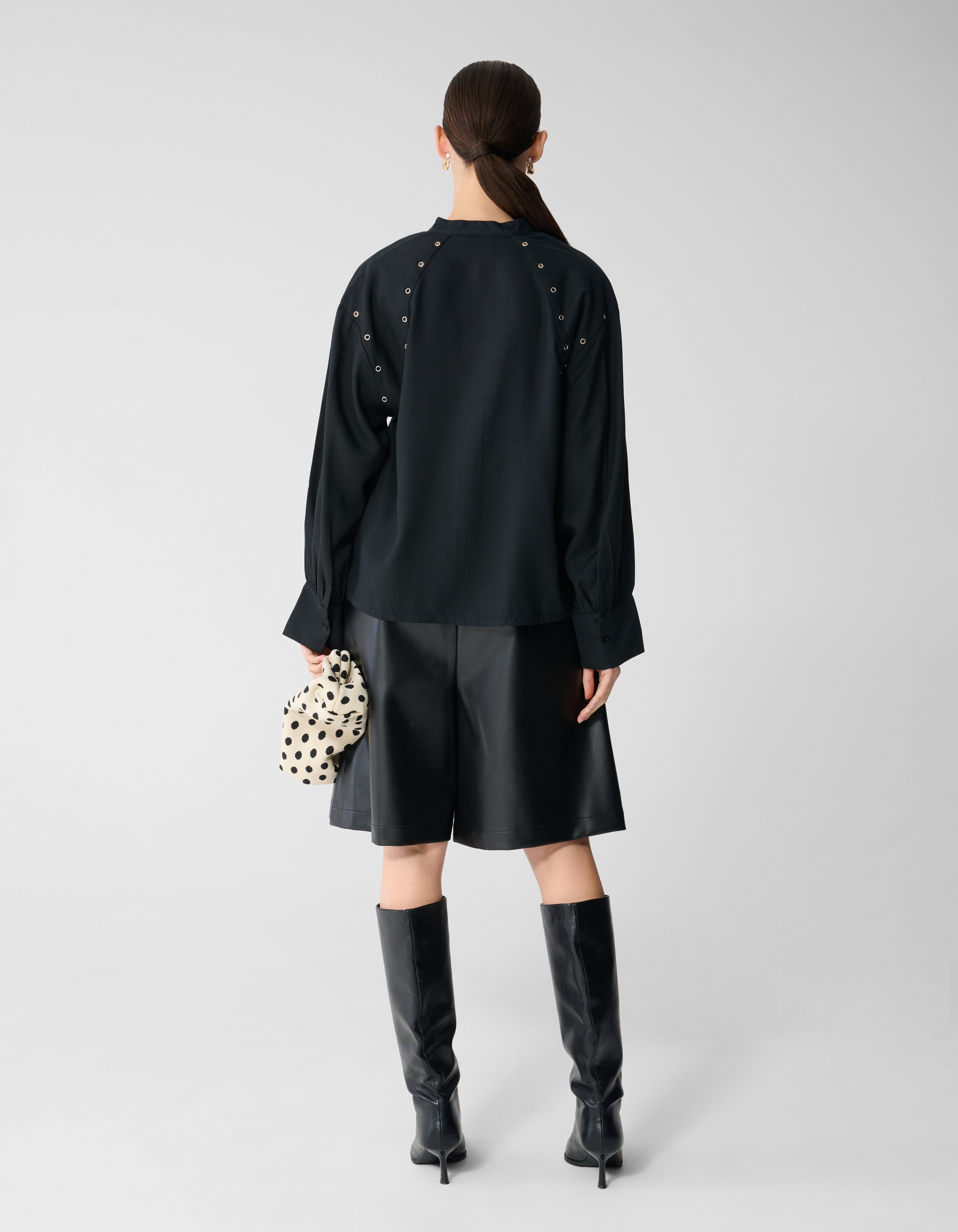 Eyelet Bluse Schwarz SHOEBY WOMEN