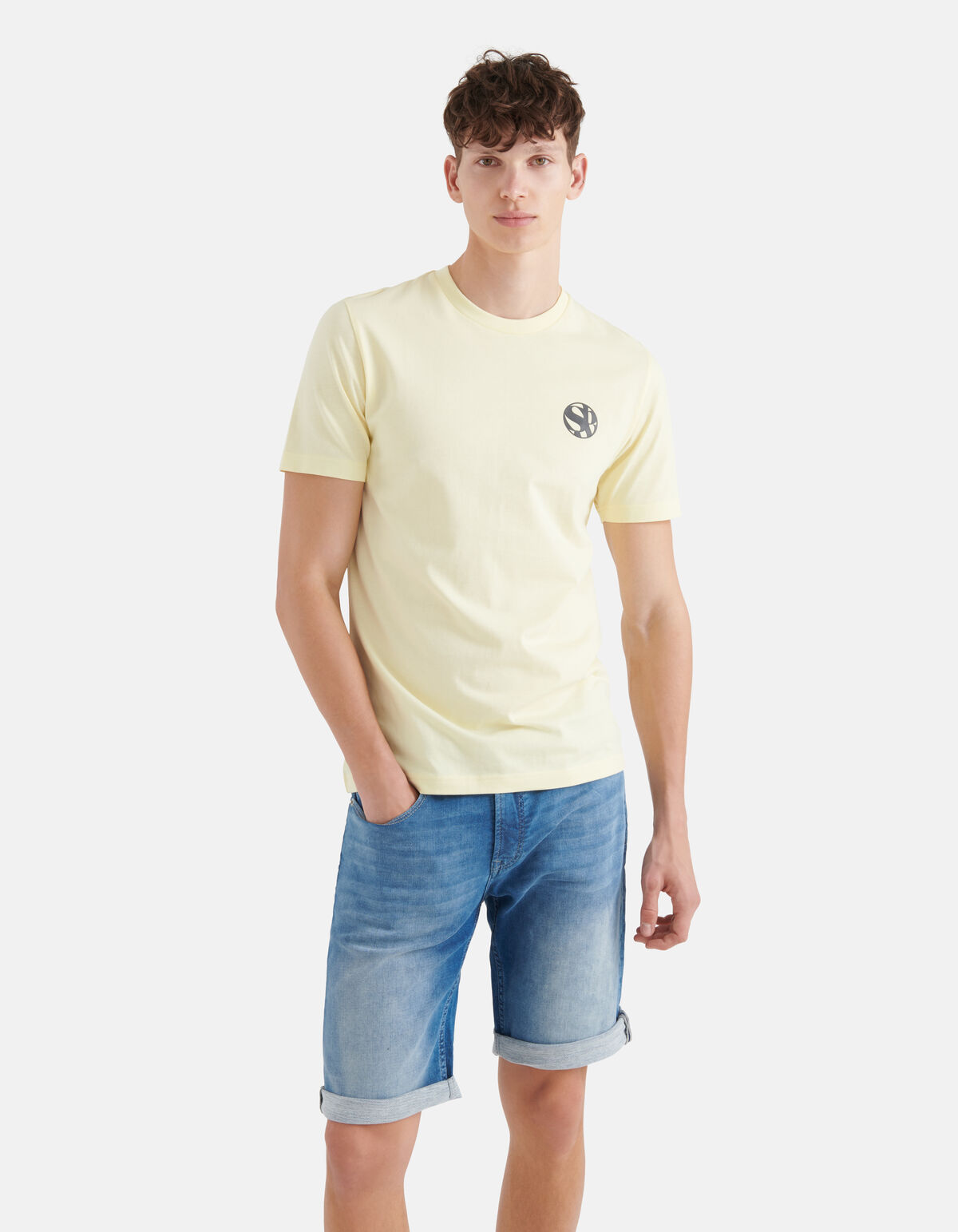 Artwork T-shirt Hellgelb SHOEBY MEN