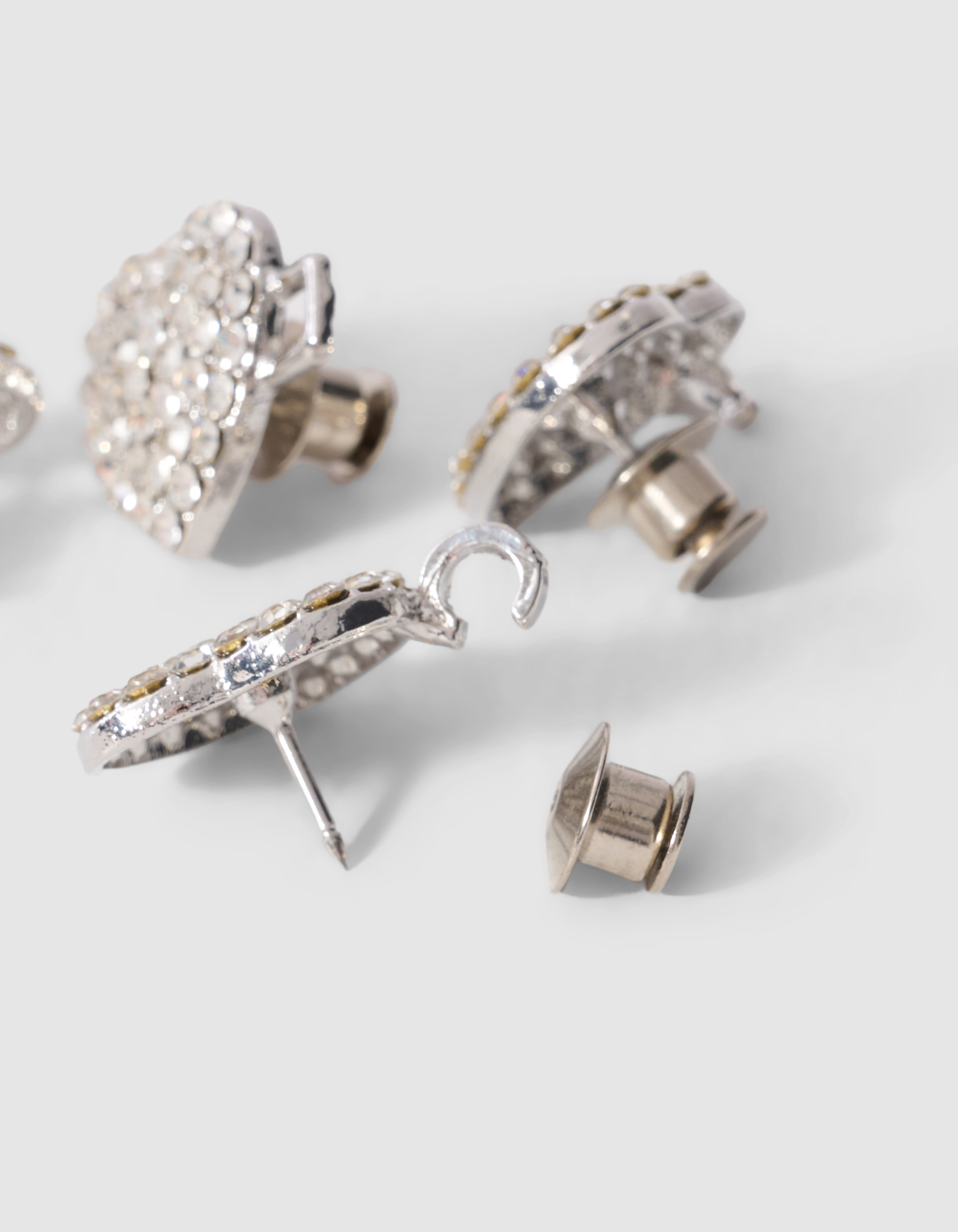 Jeans-Anstecker mit Strass-Herzen SHOEBY ACCESSOIRES