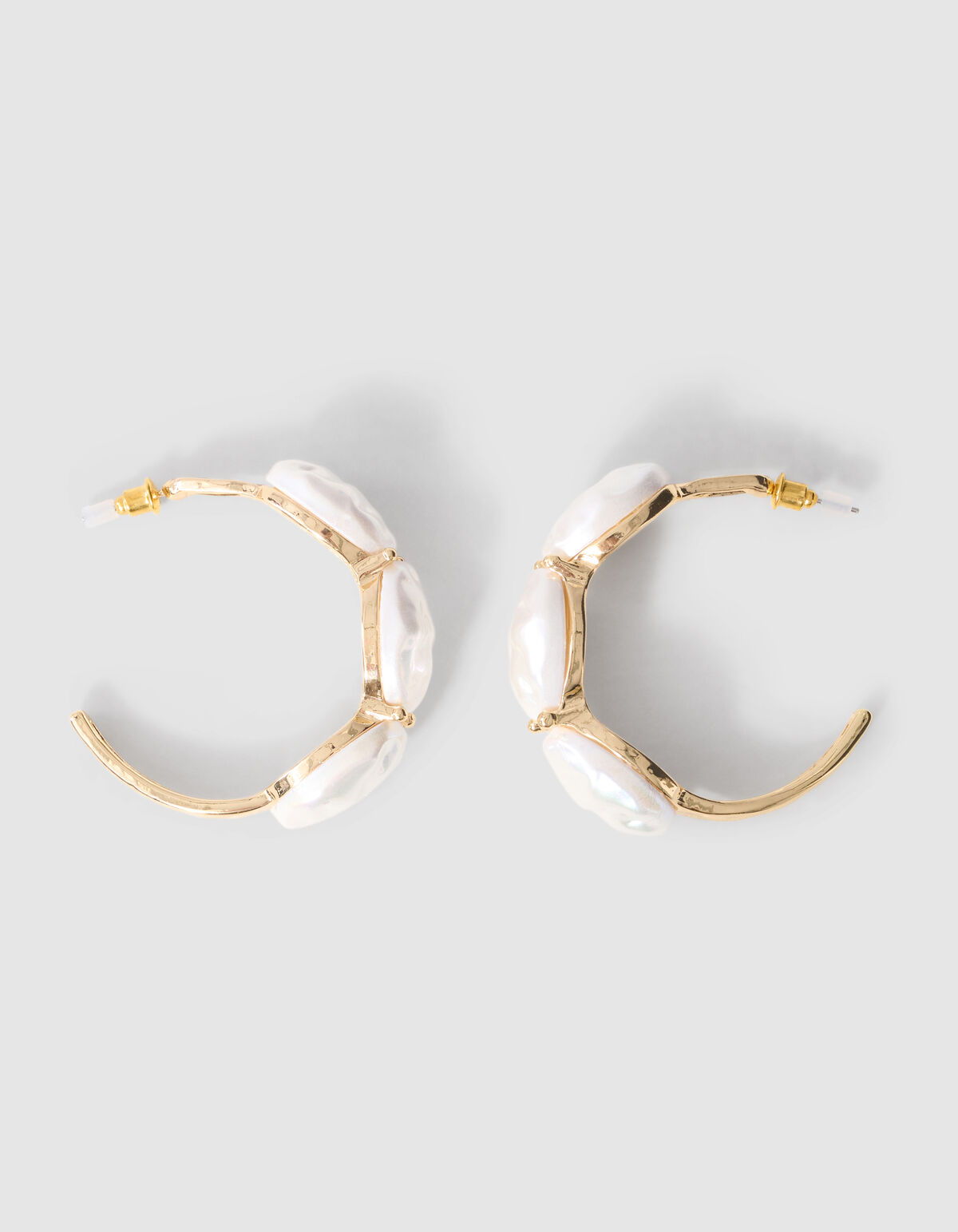 Wasserperlen-Ohrringe in Gold SHOEBY ACCESSOIRES