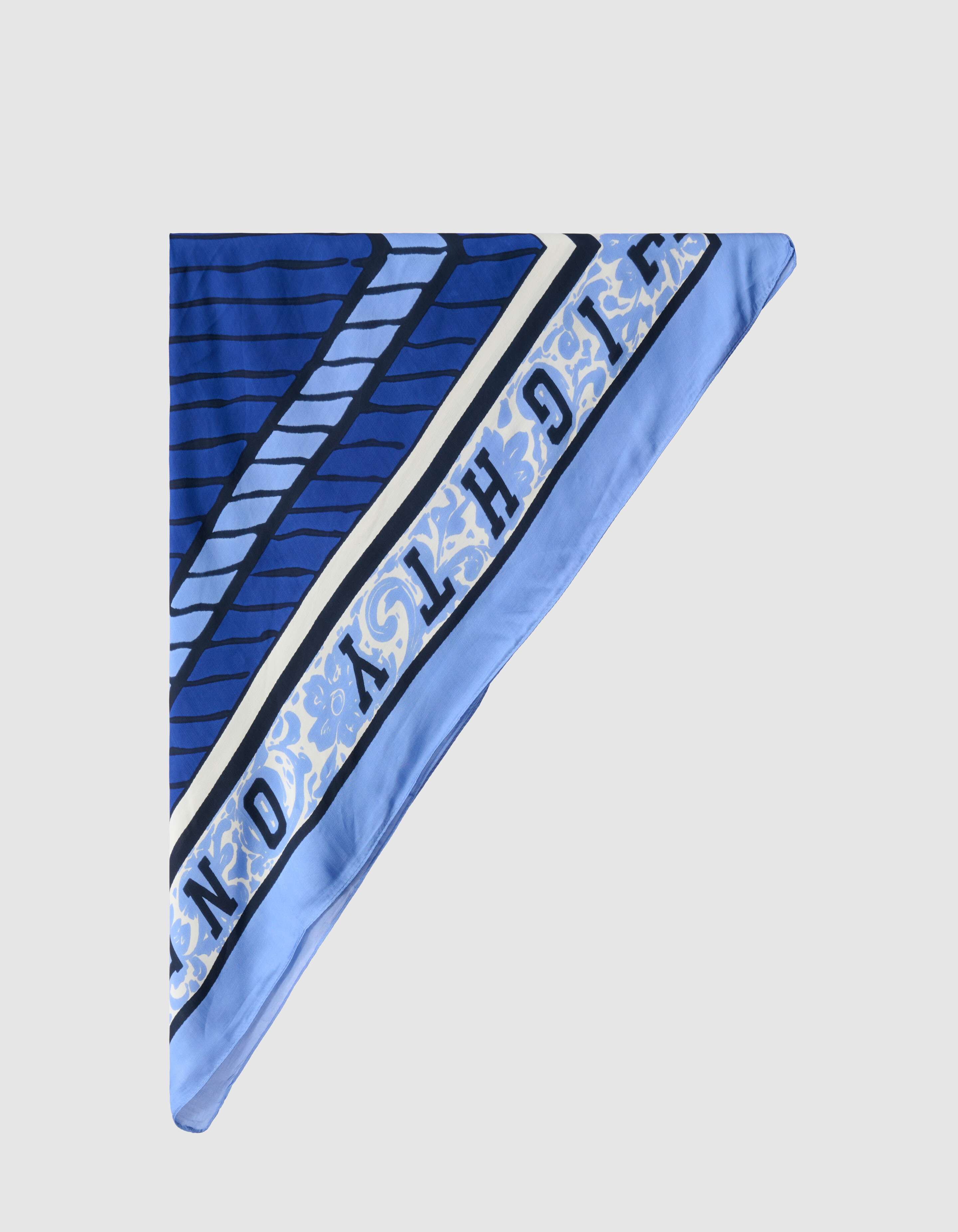 Grafischer Schal Blau SHOEBY ACCESSOIRES