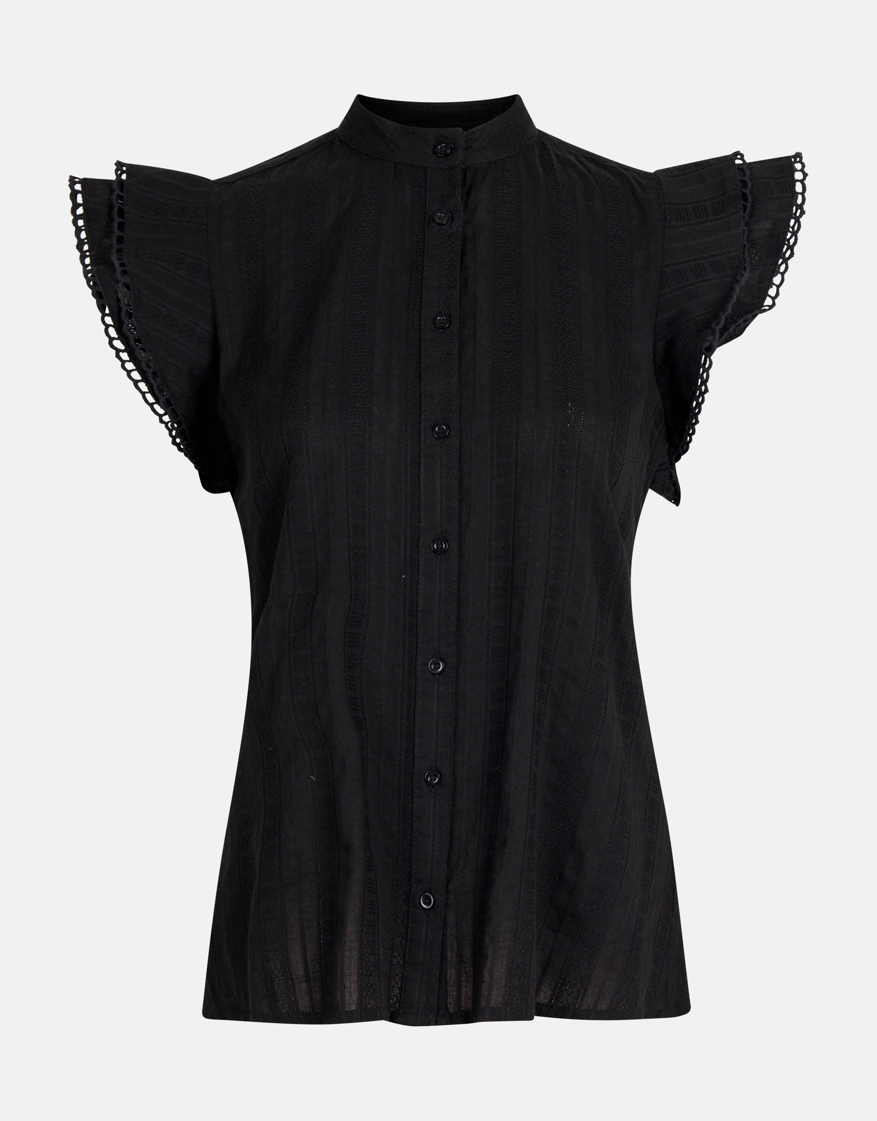 Besticktes Top Schwarz SHOEBY WOMEN