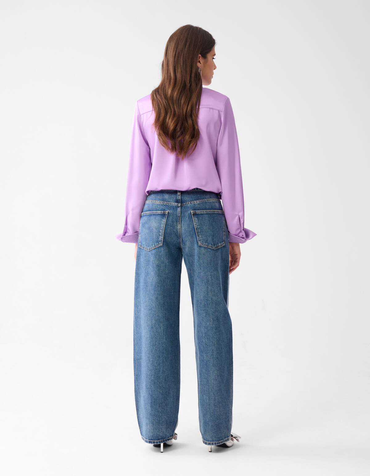 Foil Barrel Fit Jeans Mediumstone By Lizzy SHOEBY WOMEN