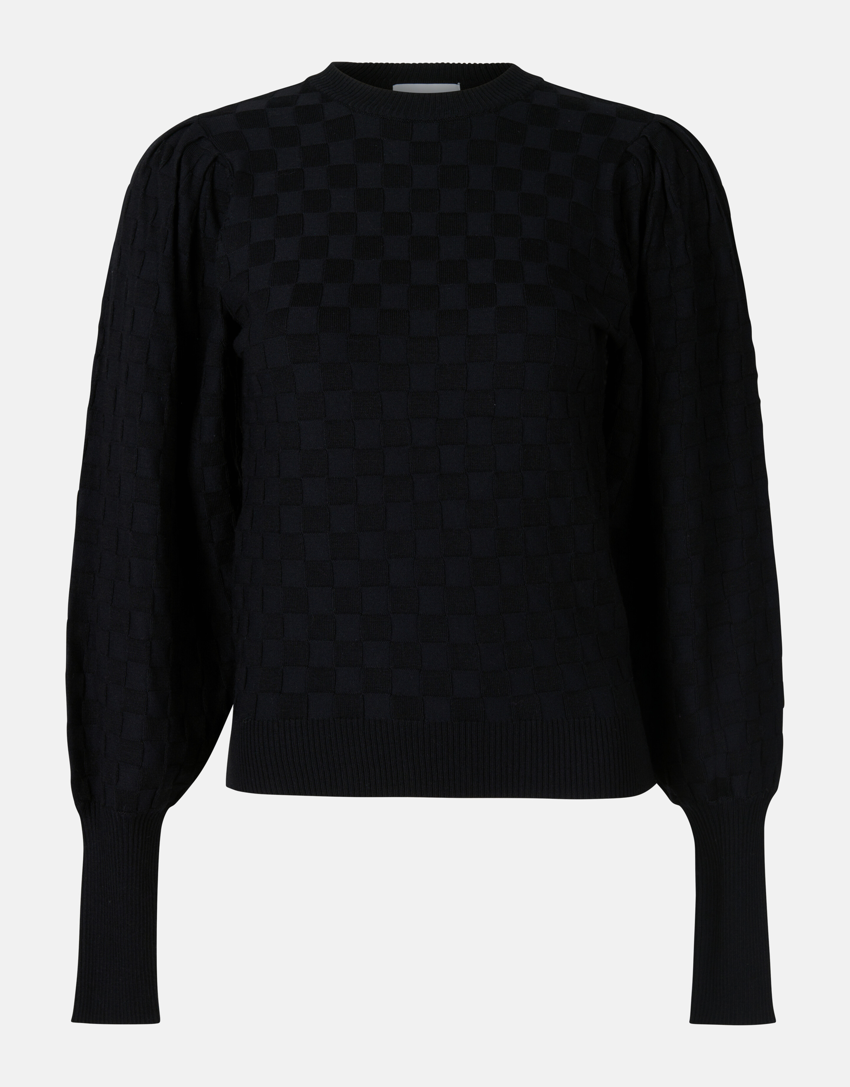 Plaid Print Pullover Schwarz von Mieke SHOEBY WOMEN