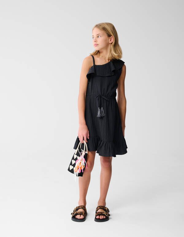 One Shoulder Kleid Dunkelgrau SHOEBY GIRLS