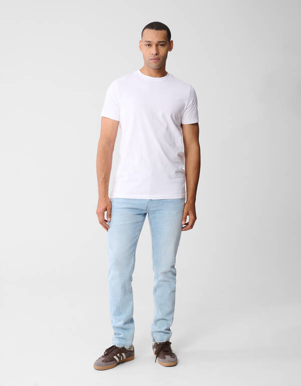 Basic-T-Shirt Weiß SHOEBY MEN