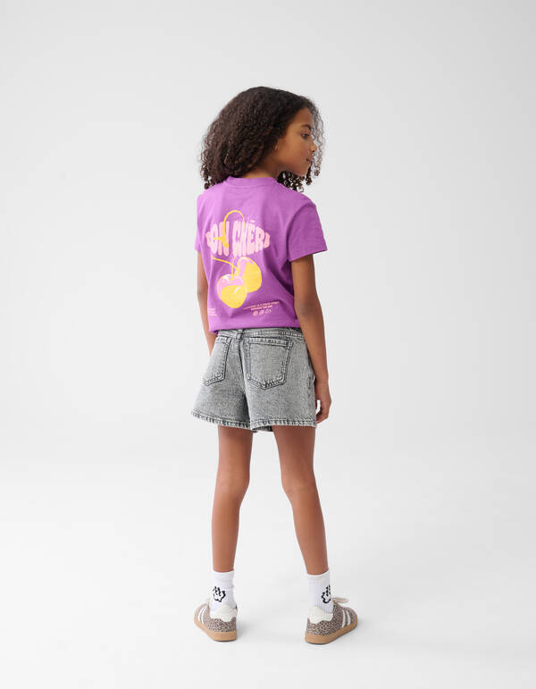 Strass Denim Short Grau SHOEBY GIRLS