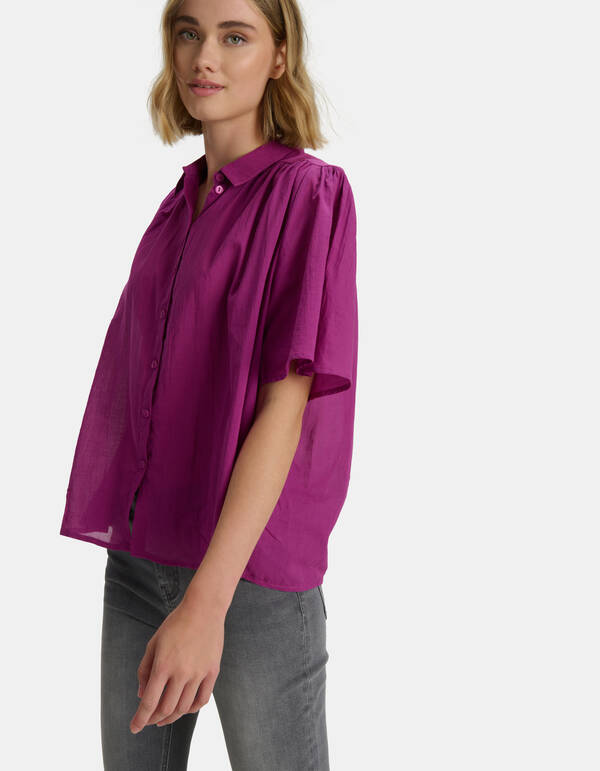 Kurzärmelige Bluse Violett SHOEBY WOMEN