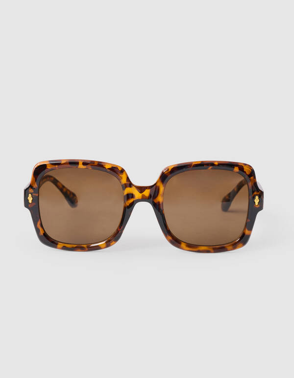 Leoparden-Sonnenbrille Braun SHOEBY ACCESSOIRES