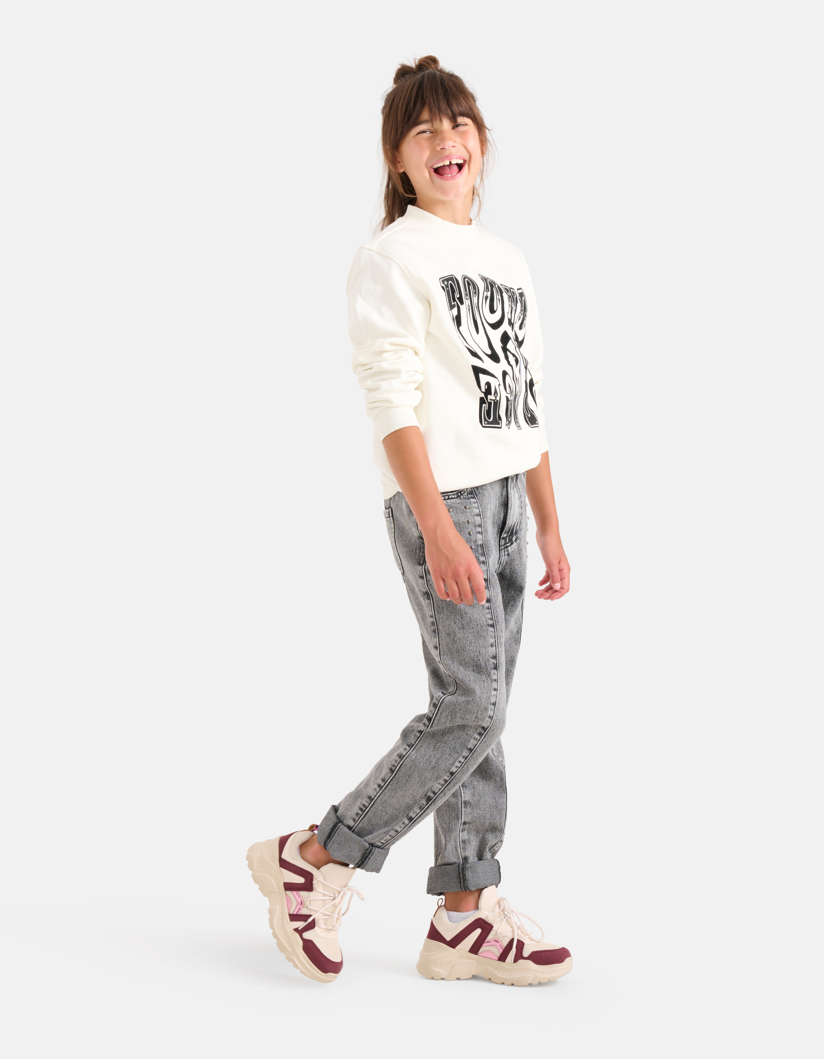 Western Pullover Off White SHOEBY GIRLS