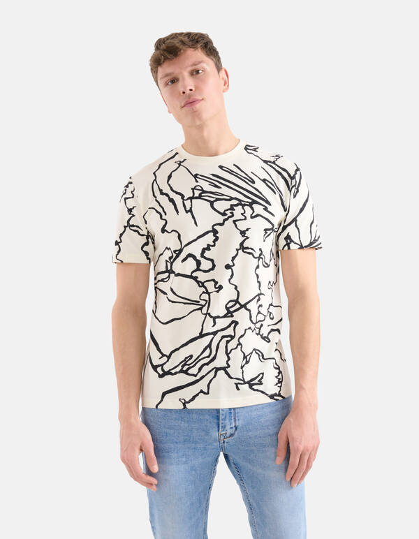 Line T-shirt Off White SHOEBY MEN