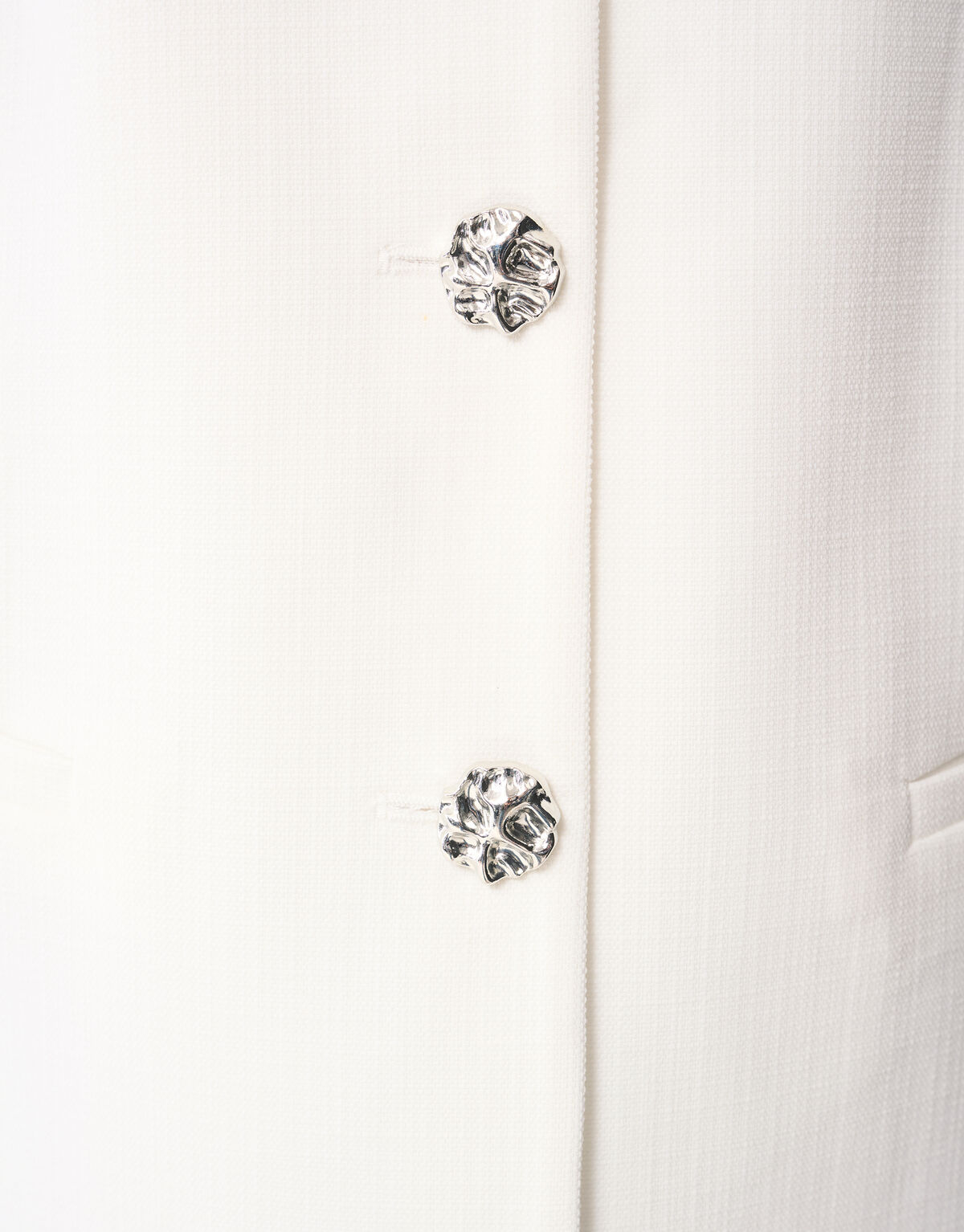 &Uuml;bergro&szlig;es Gilet Off White SHOEBY WOMEN