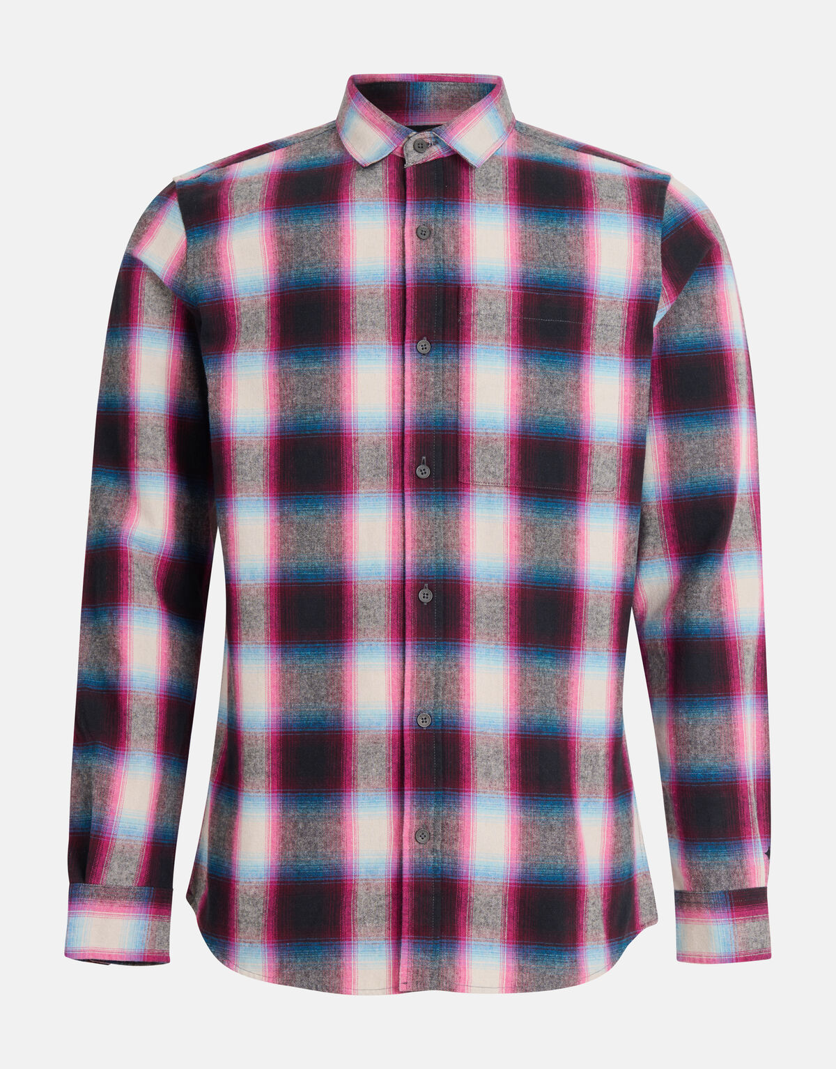 Fluoreszierendes kariertes Hemd Rosa SHOEBY MEN