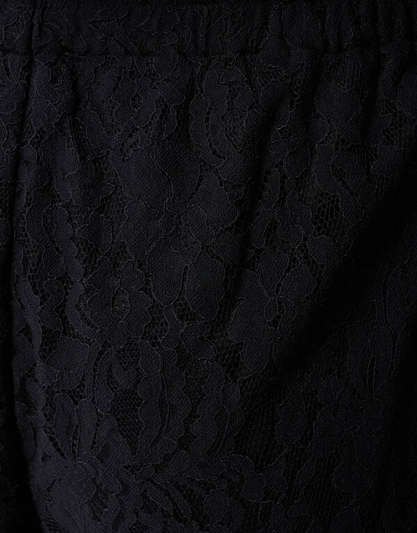 Schwarze Spitzenhose mit weitem Bein SHOEBY WOMEN