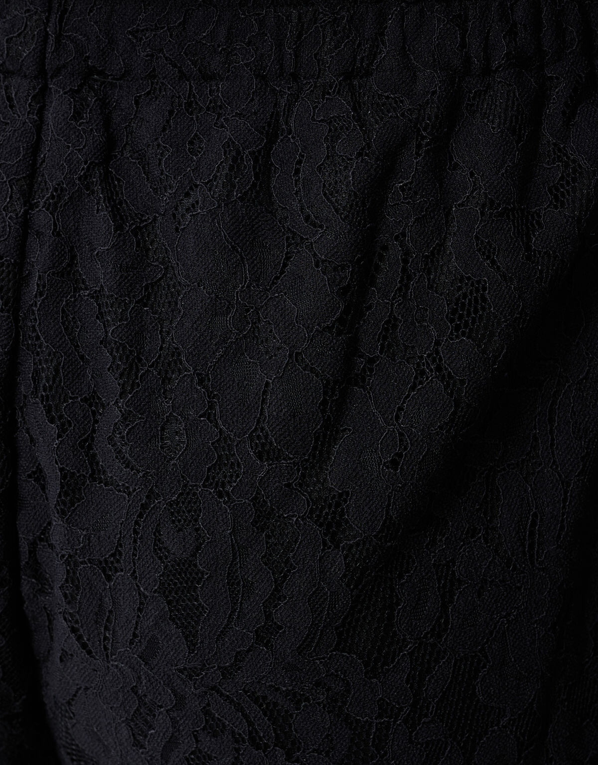 Schwarze Spitzenhose mit weitem Bein SHOEBY WOMEN