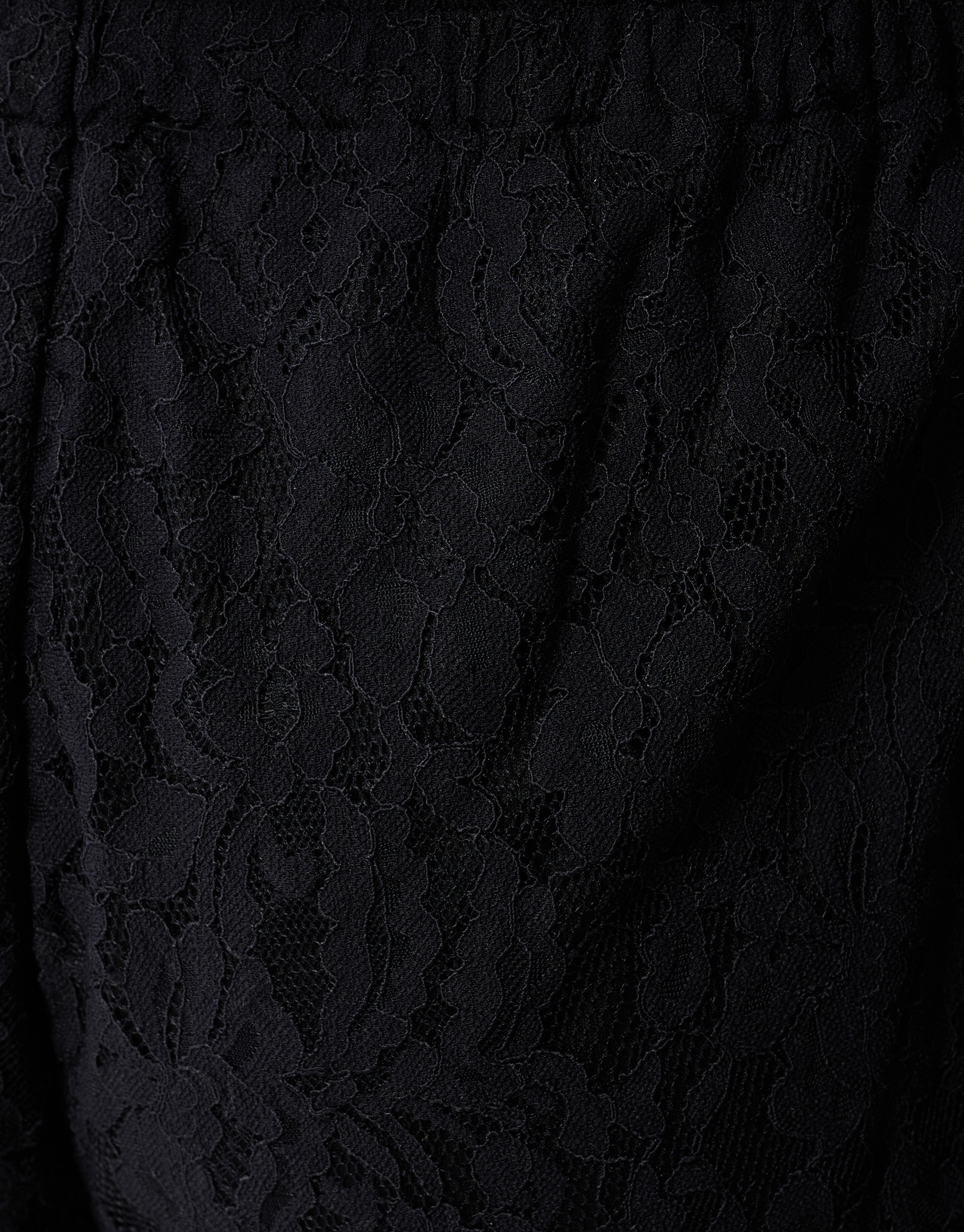 Schwarze Spitzenhose mit weitem Bein SHOEBY WOMEN