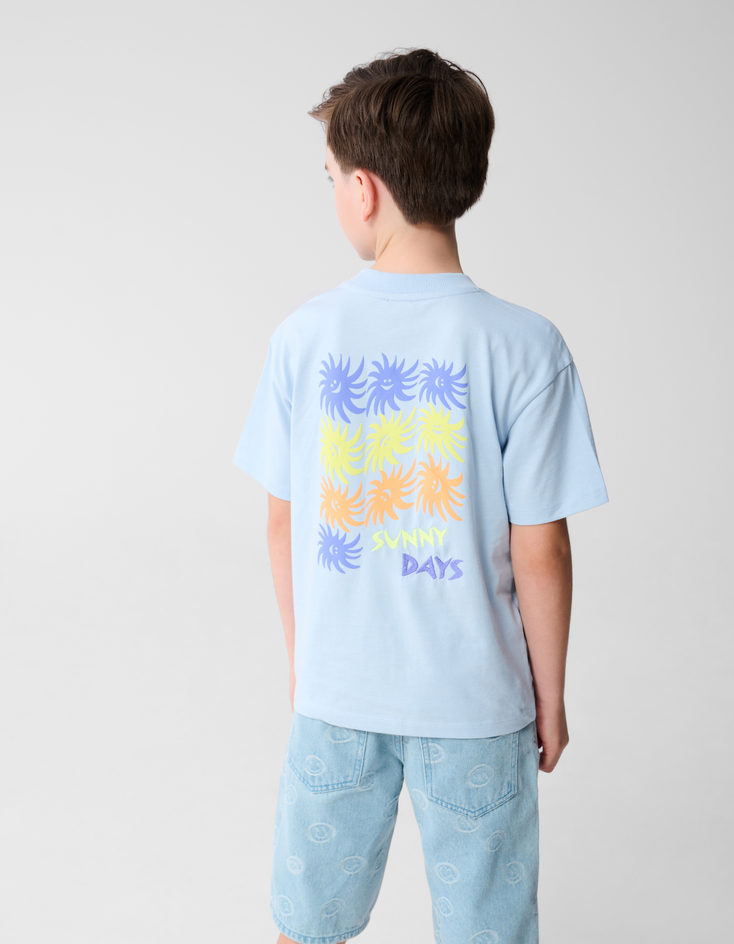 Sunny Days Artwork T-shirt Hellblau SHOEBY BOYS