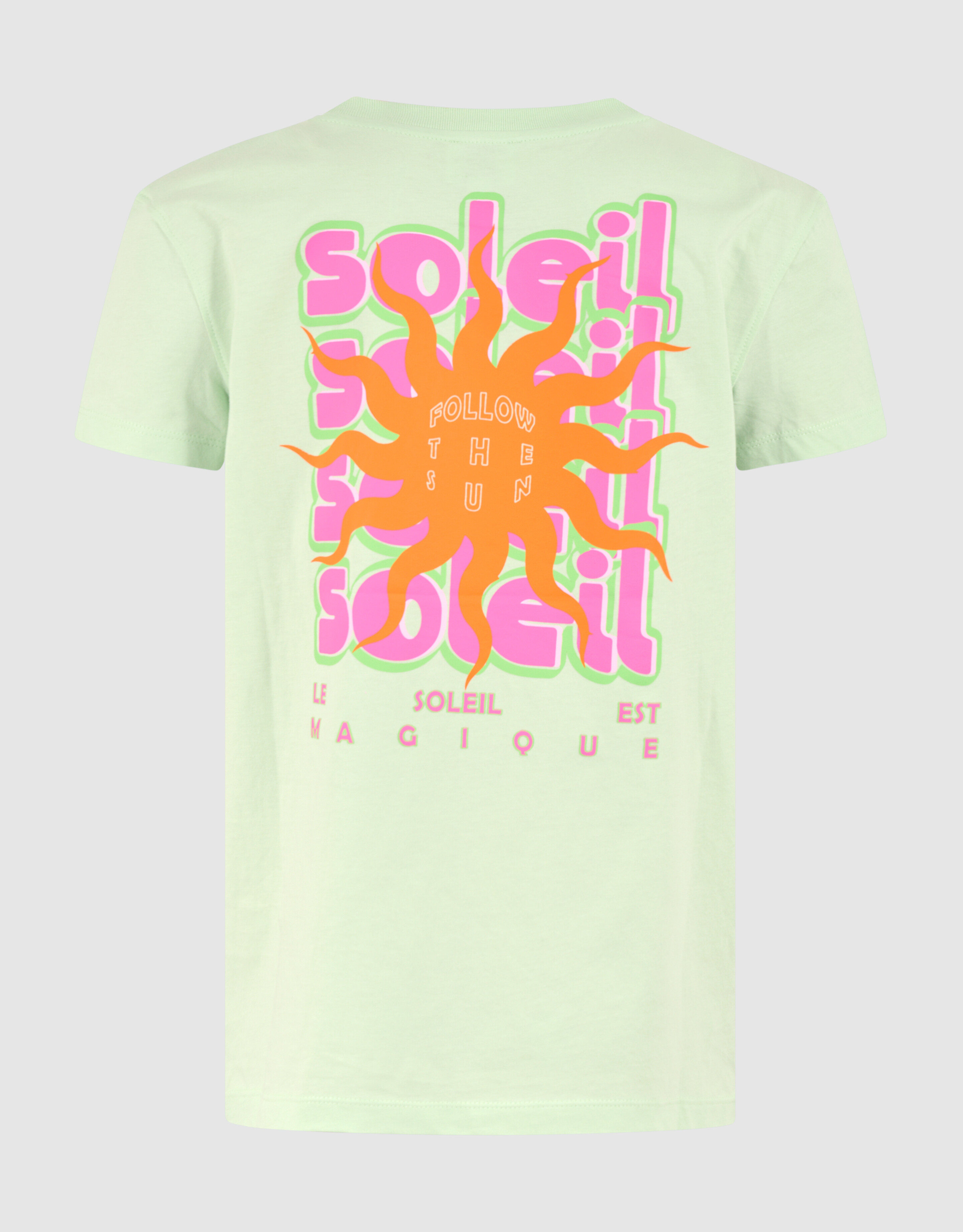 Soleil Artwork T-shirt Hellgrün SHOEBY GIRLS