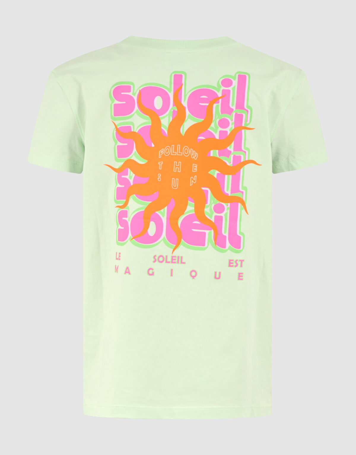 Soleil Artwork T-shirt Hellgrün SHOEBY GIRLS