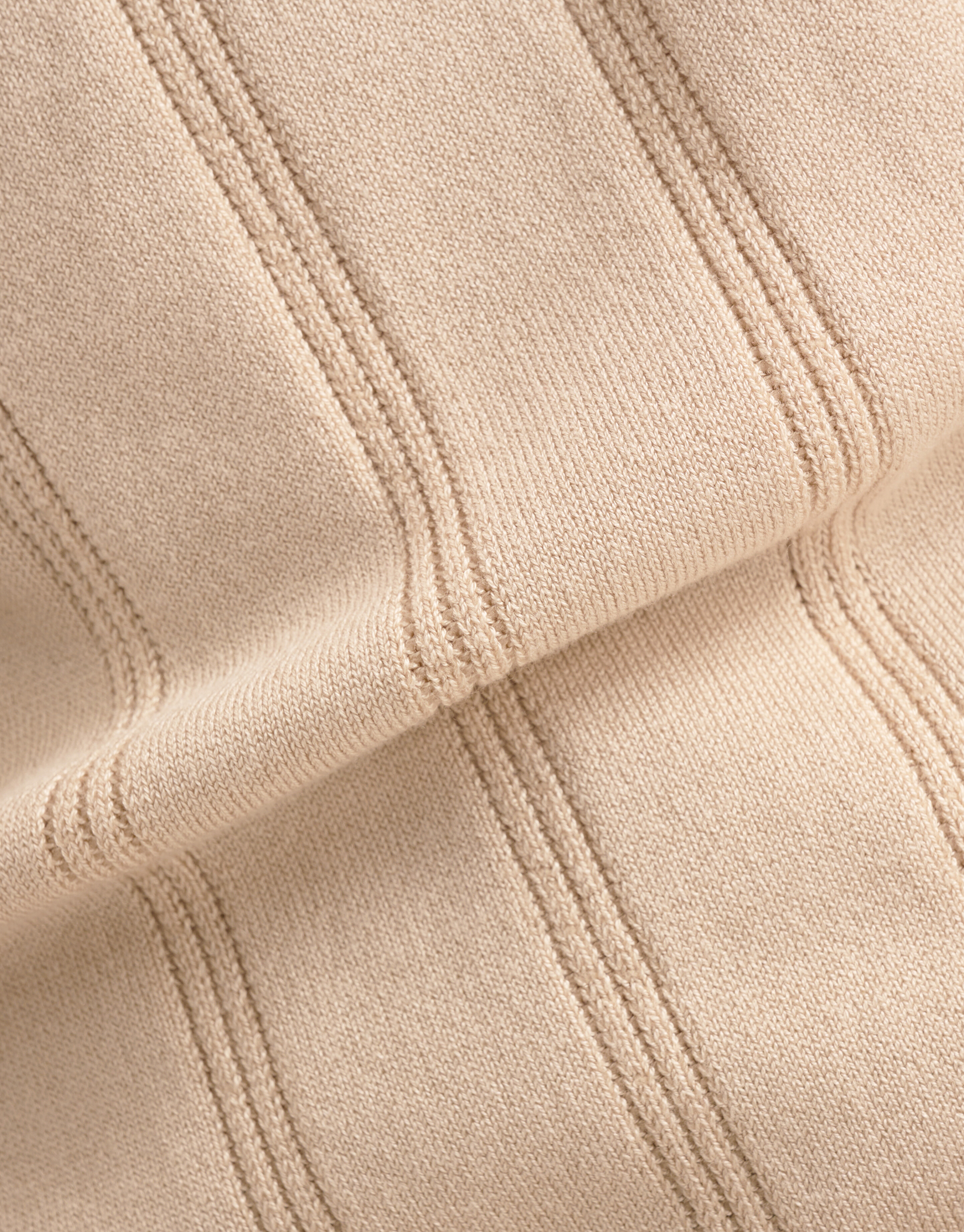 Gestreifter Pullover mit Rundhalsausschnitt Beige SHOEBY MEN