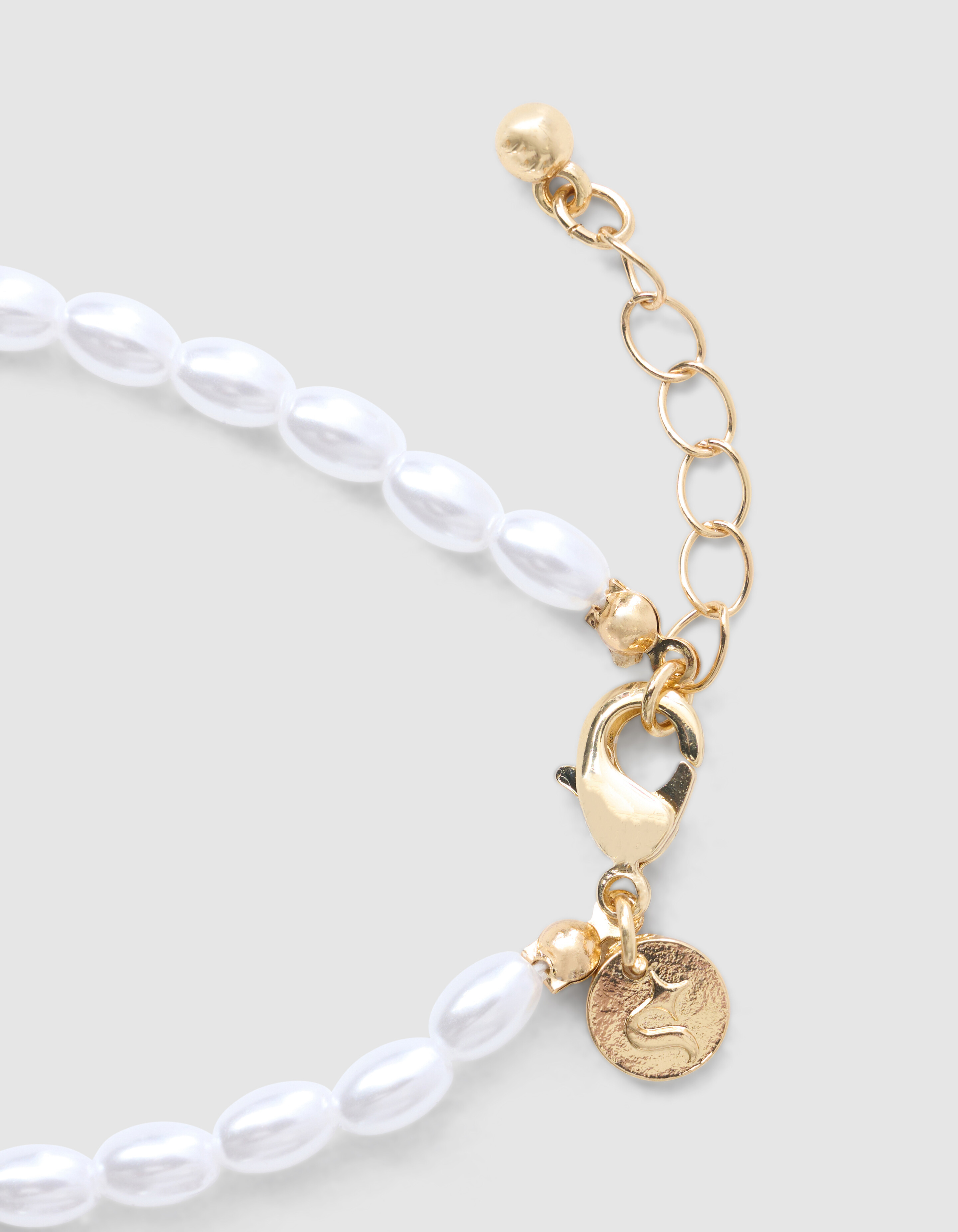Perlen-Herz-Armband Gold SHOEBY ACCESSOIRES