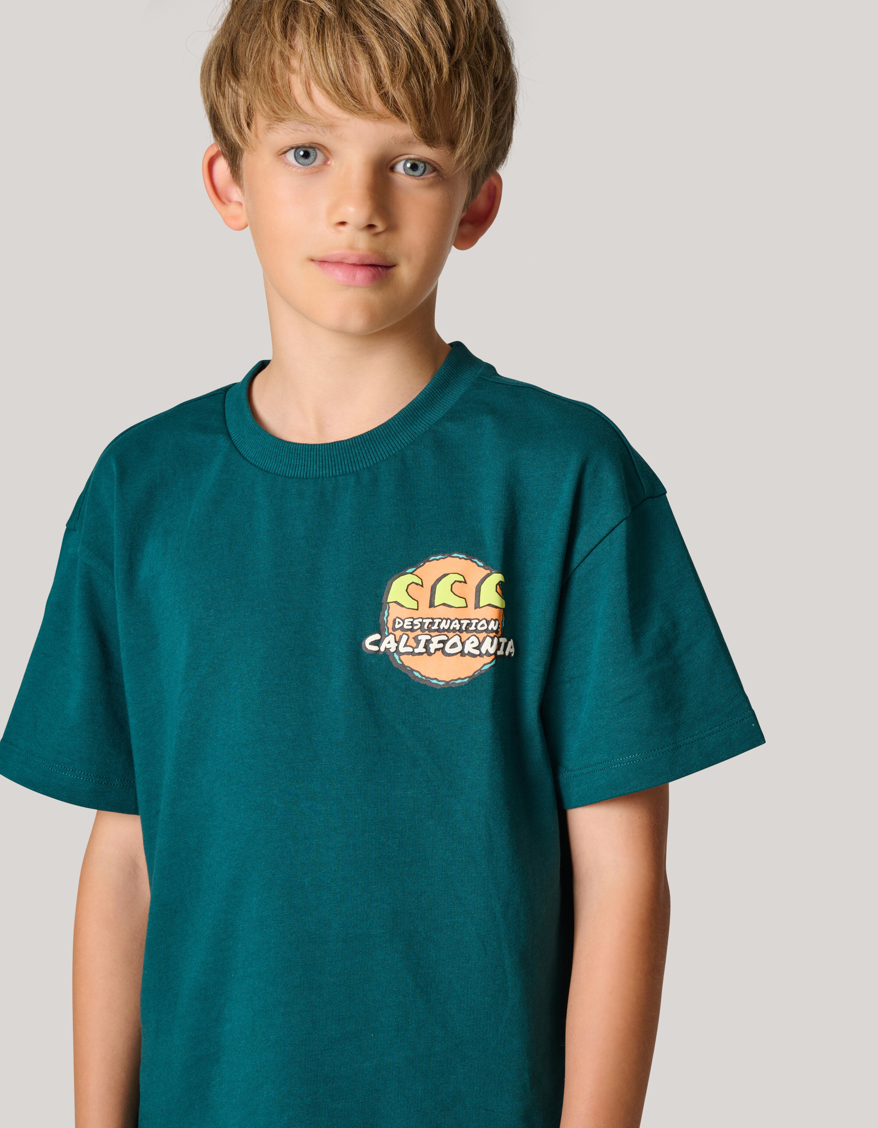 Artwork T-shirt Dunkelgrün SHOEBY BOYS