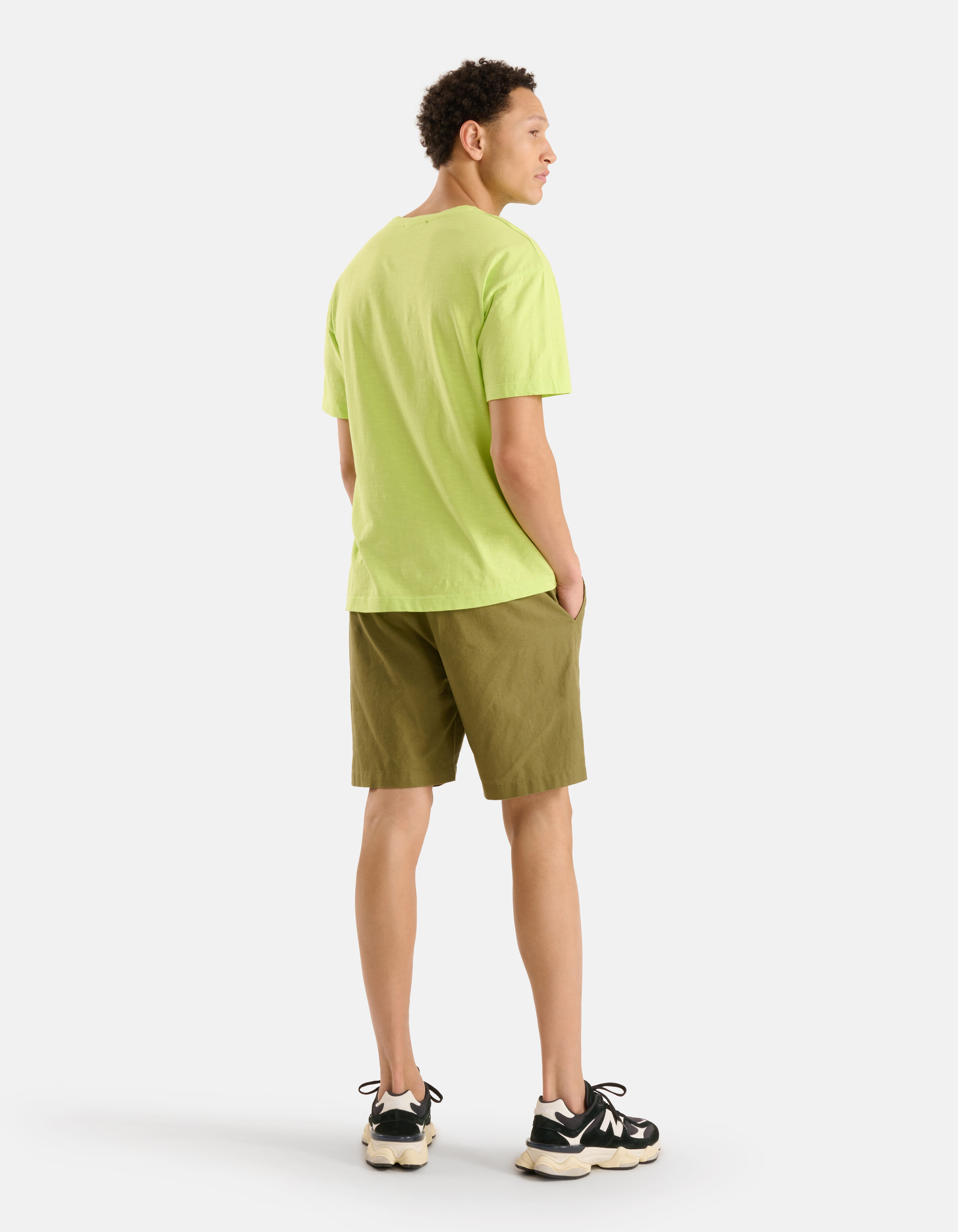 Leinen Short Dunkelgrün SHOEBY MEN