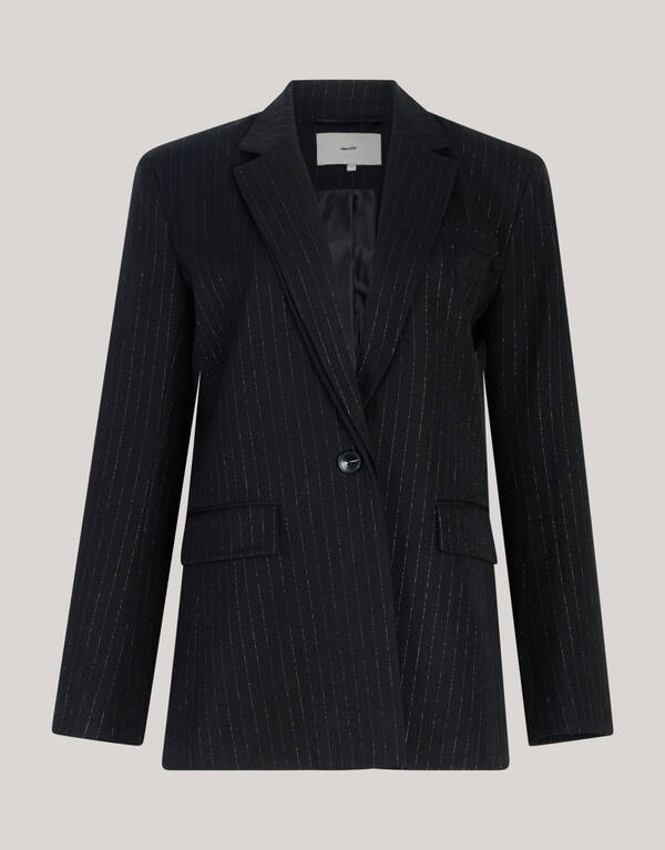 Pinstripe Blazer Zwart By Mieke SHOEBY WOMEN