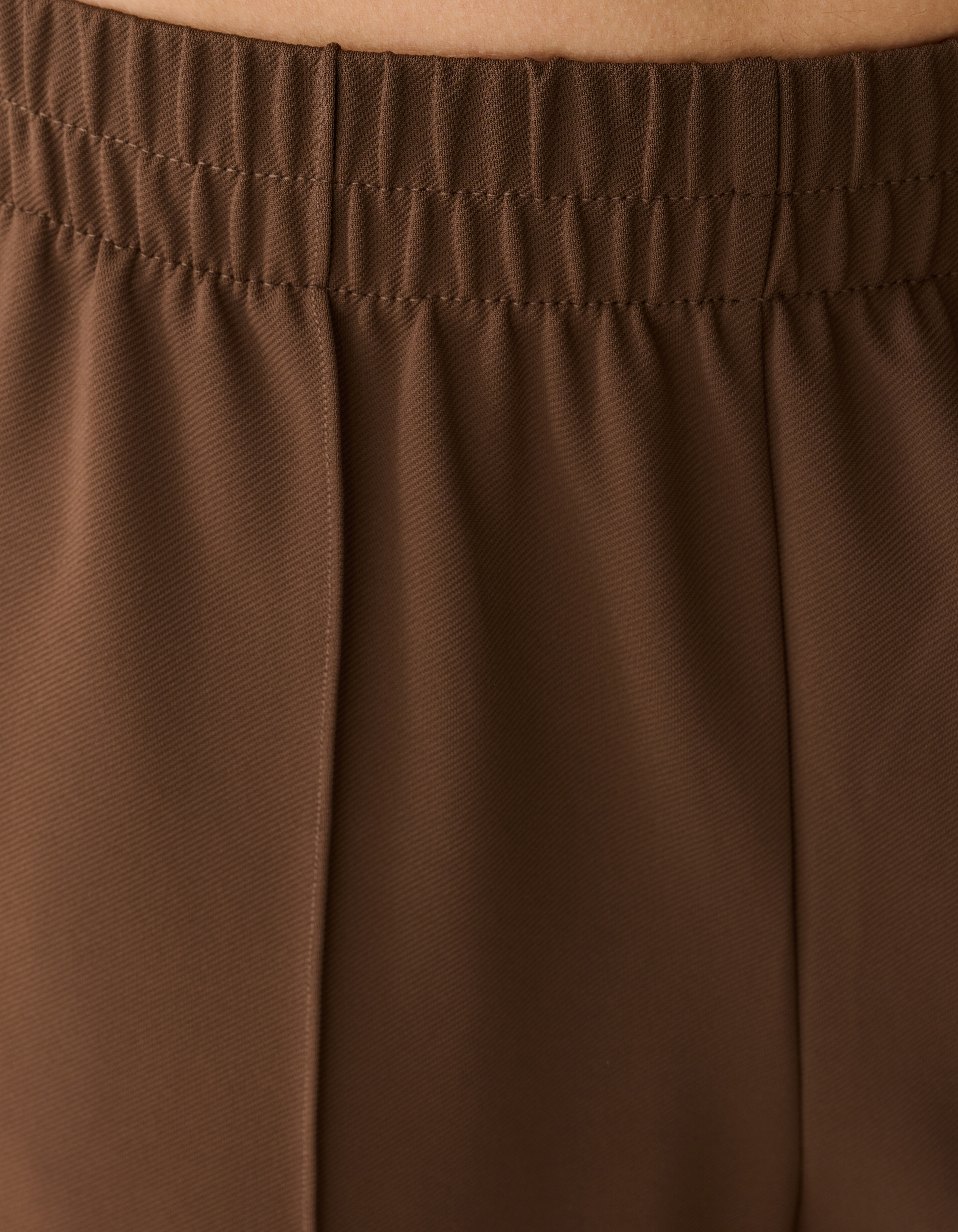 Basis Wide-Leg-Hose Braun SHOEBY WOMEN