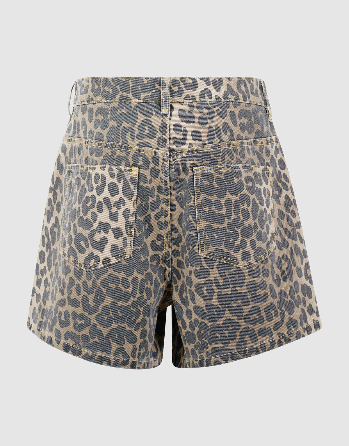 Leopard Denim Shorts Braun SHOEBY WOMEN