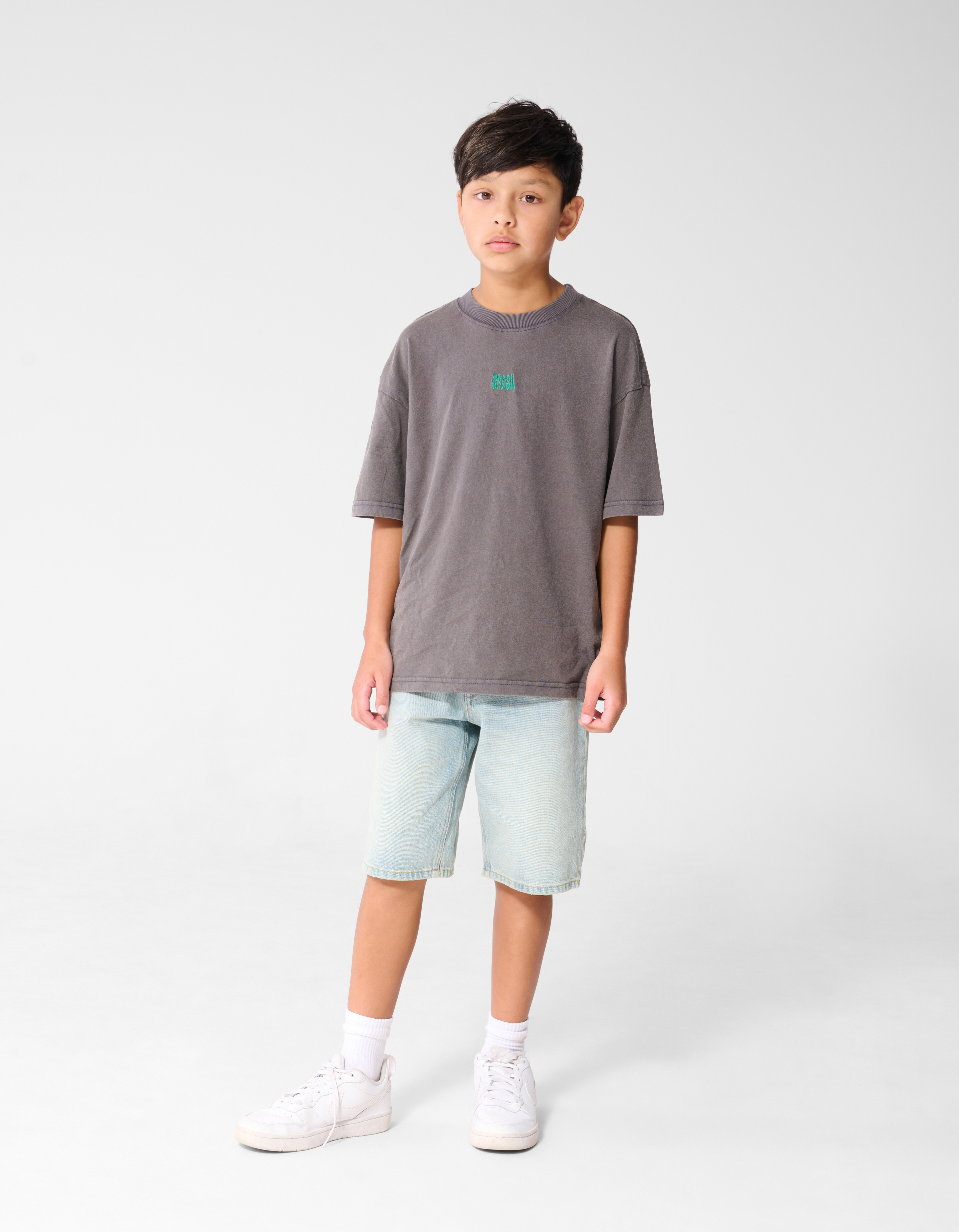 Brasil Artwork T-Shirt Dunkelgrau SHOEBY BOYS