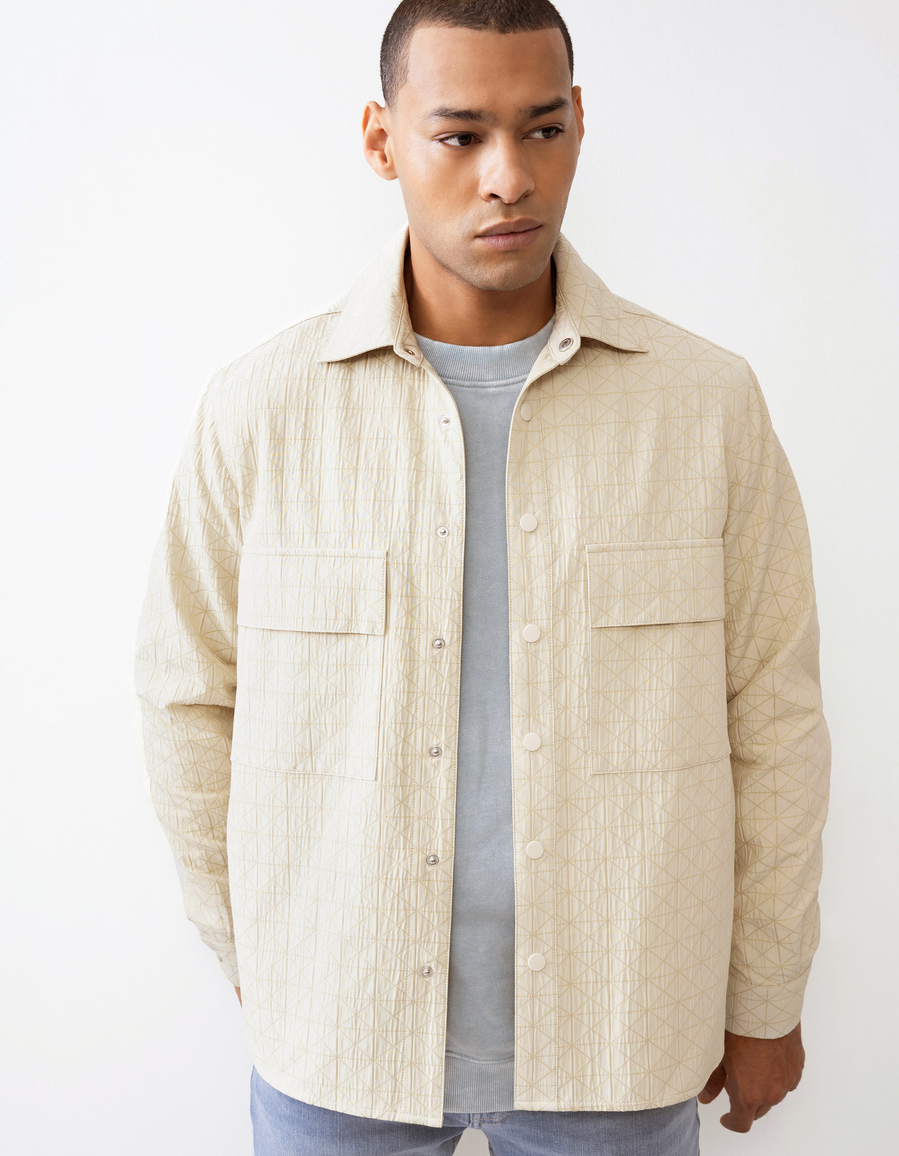 Triangel-Overshirt Beige SHOEBY MEN