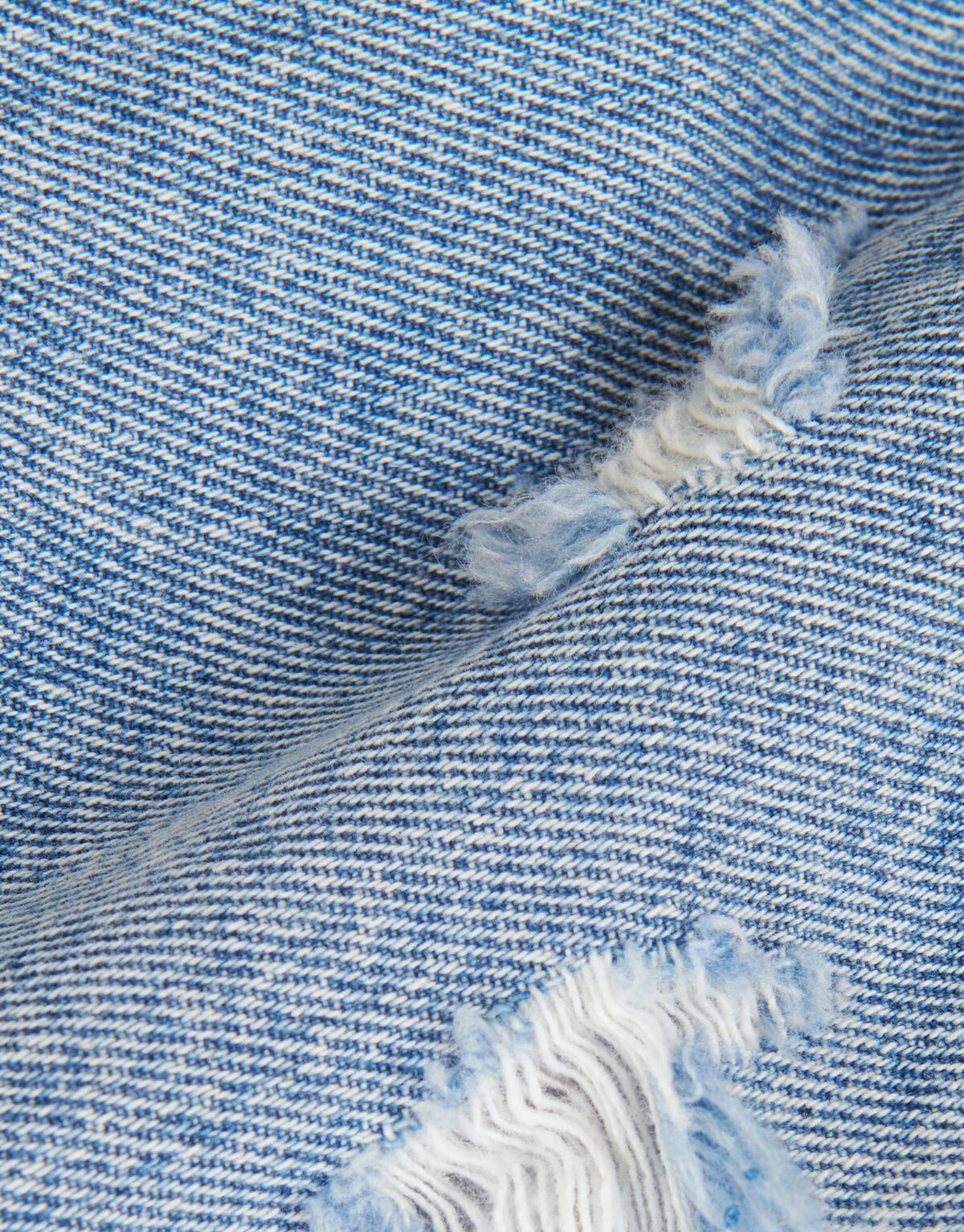 Destroyed Denim Short Blau SHOEBY GIRLS