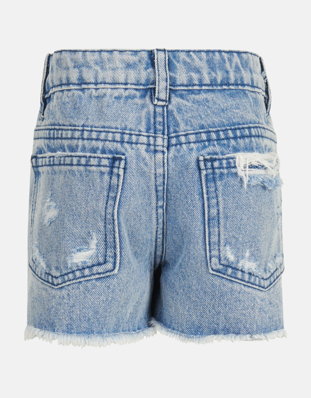 Destroyed Denim Short Blau SHOEBY GIRLS