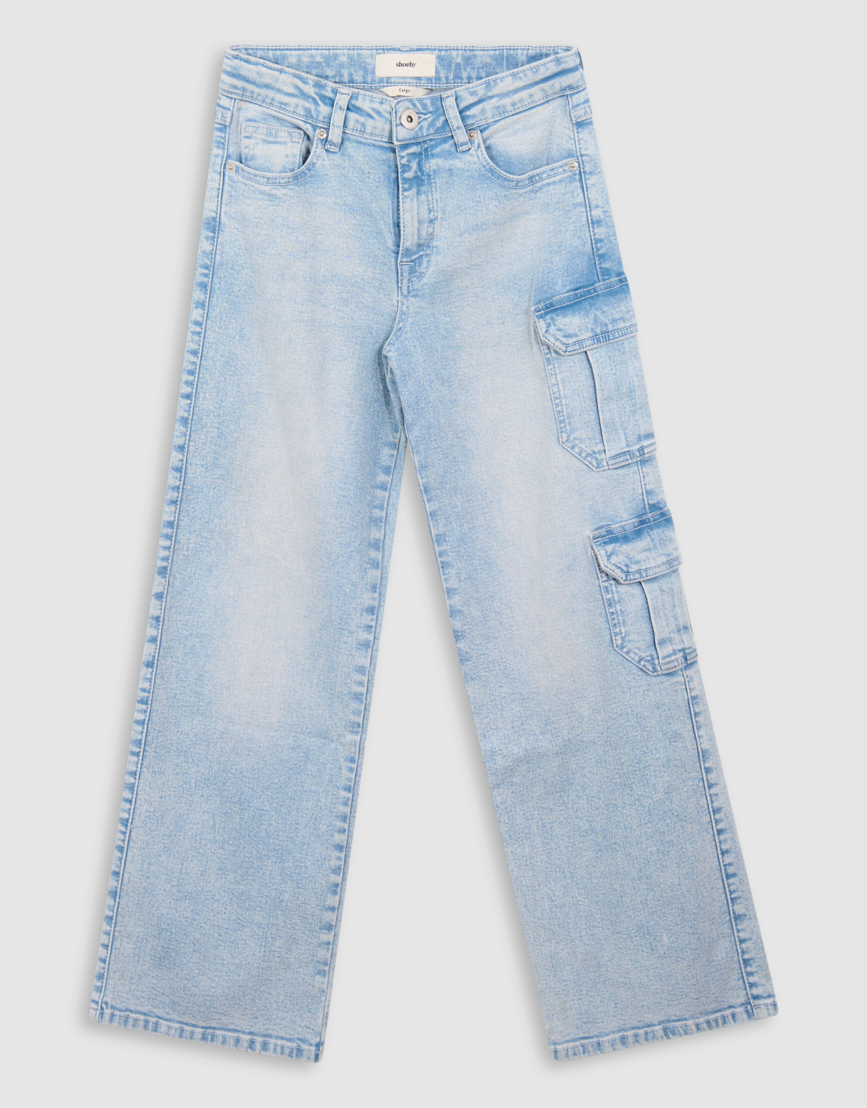 Pocket Straight Fit Jeans Blau SHOEBY GIRLS